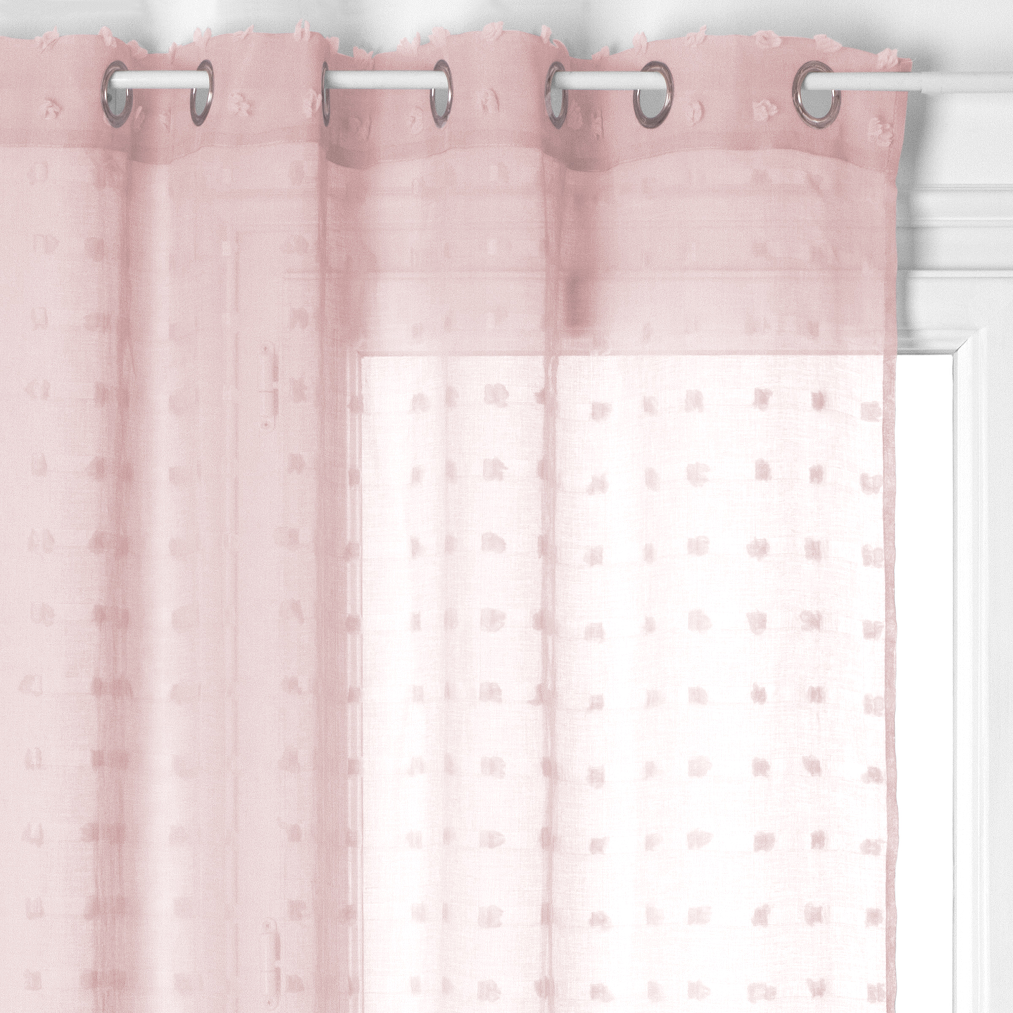 Voilage rose 140x240cm