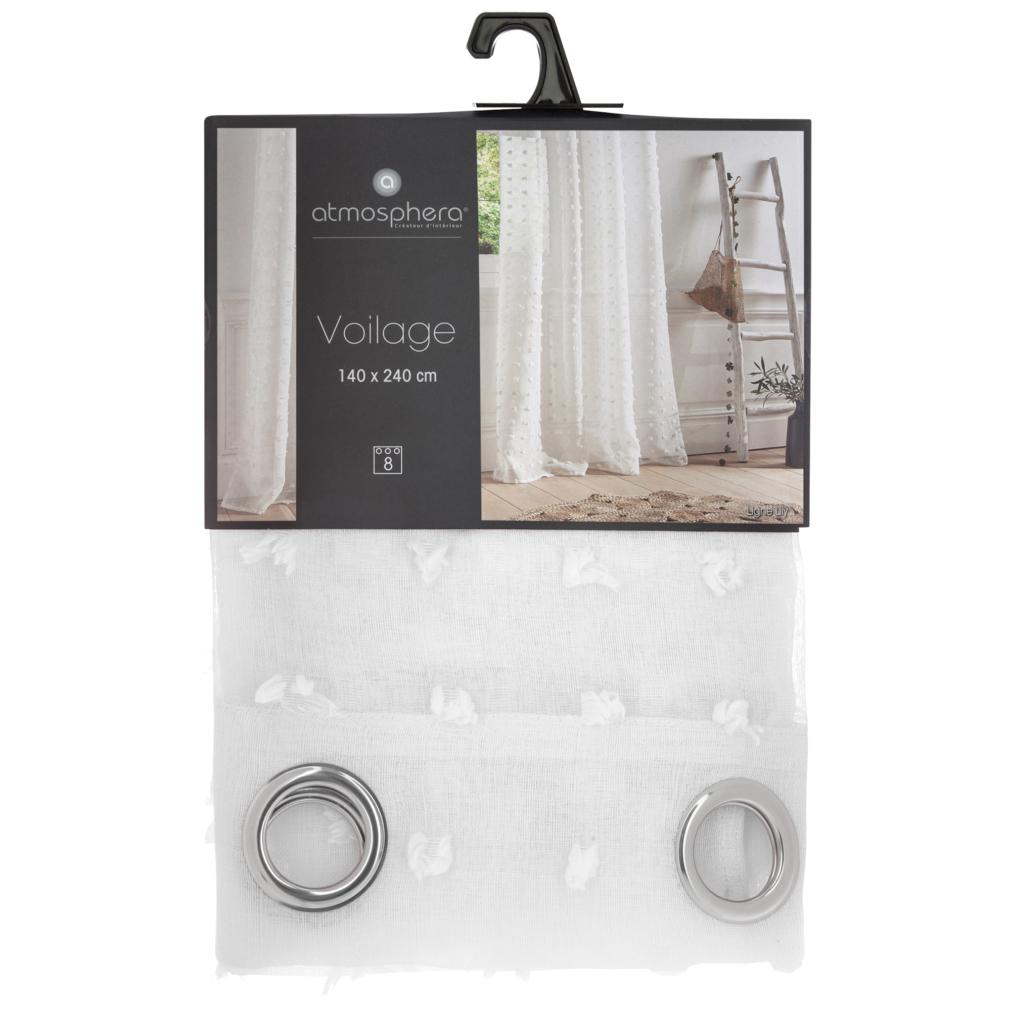 Voilage blanc 140x240cm