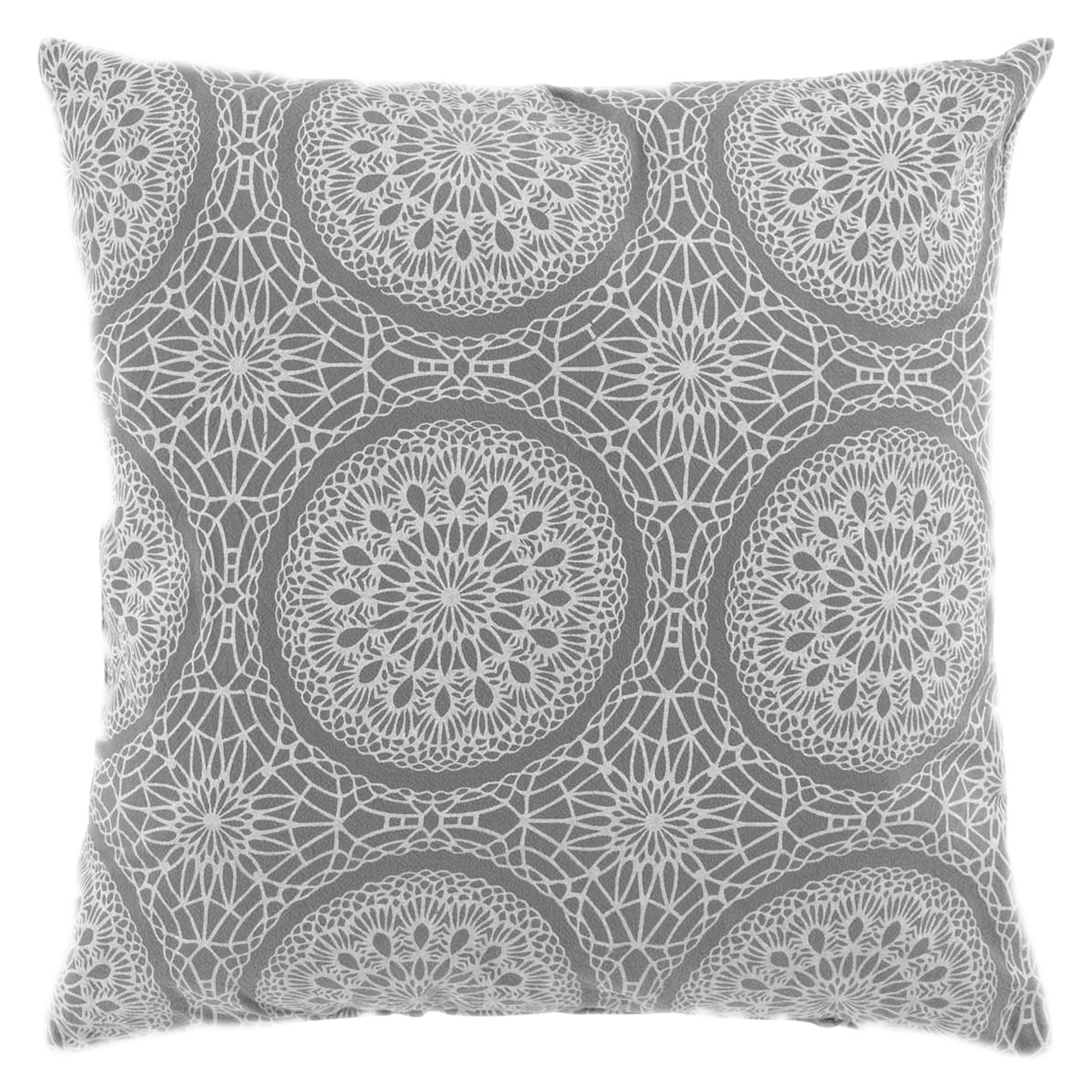 COUSSIN 40 X 40 CM COTON IMPRIME SIBEL GRIS