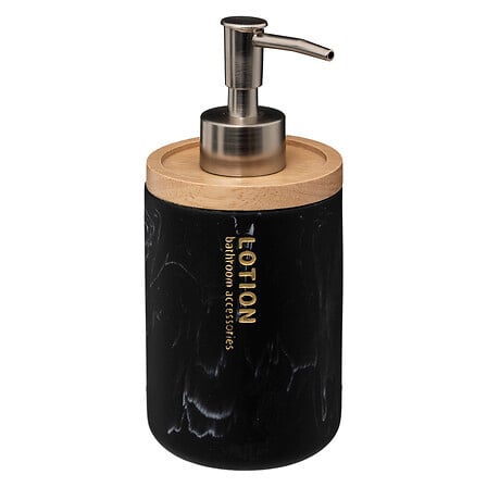 Distributeur à savon effet marbre noir