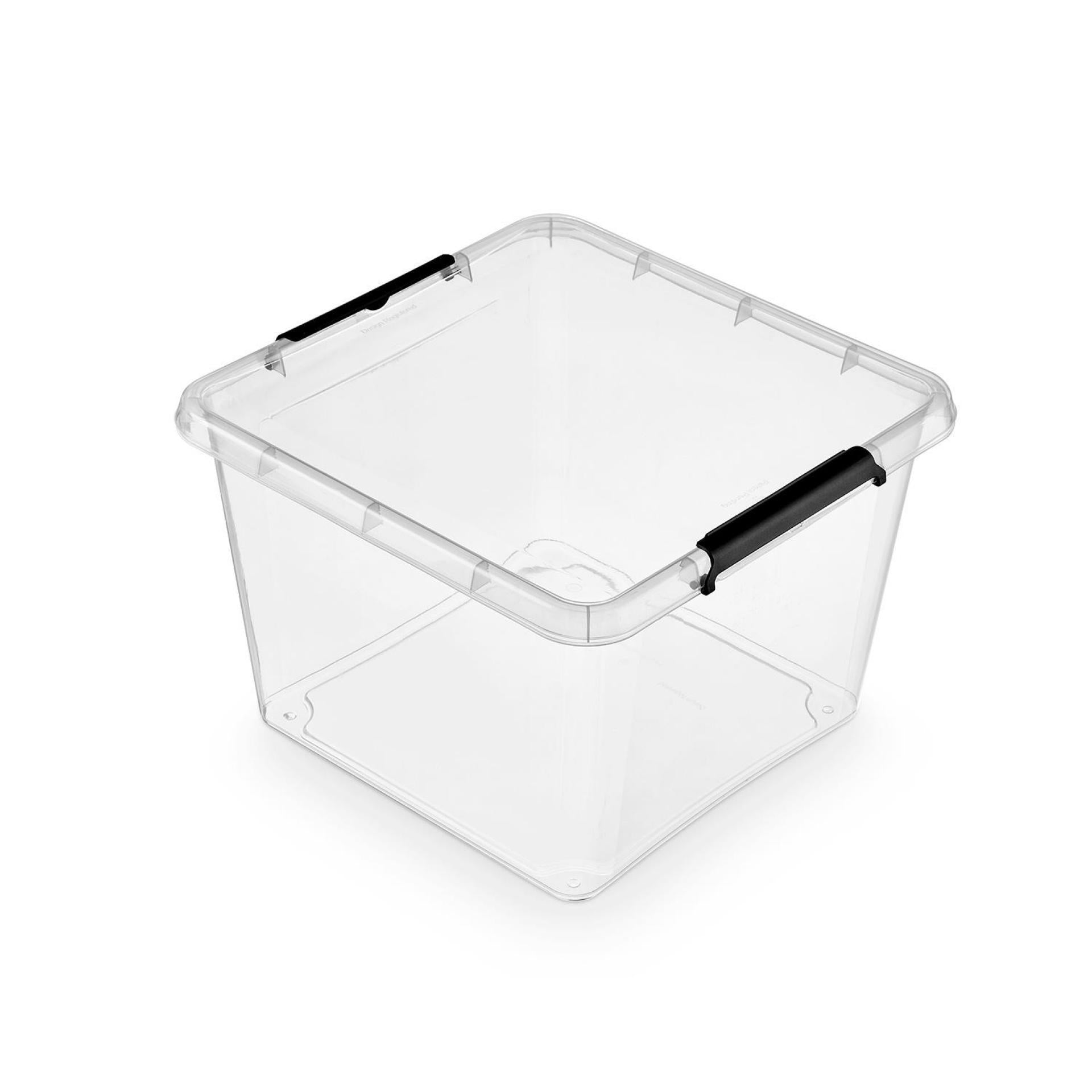 Boîte de rangement transparente 32 L