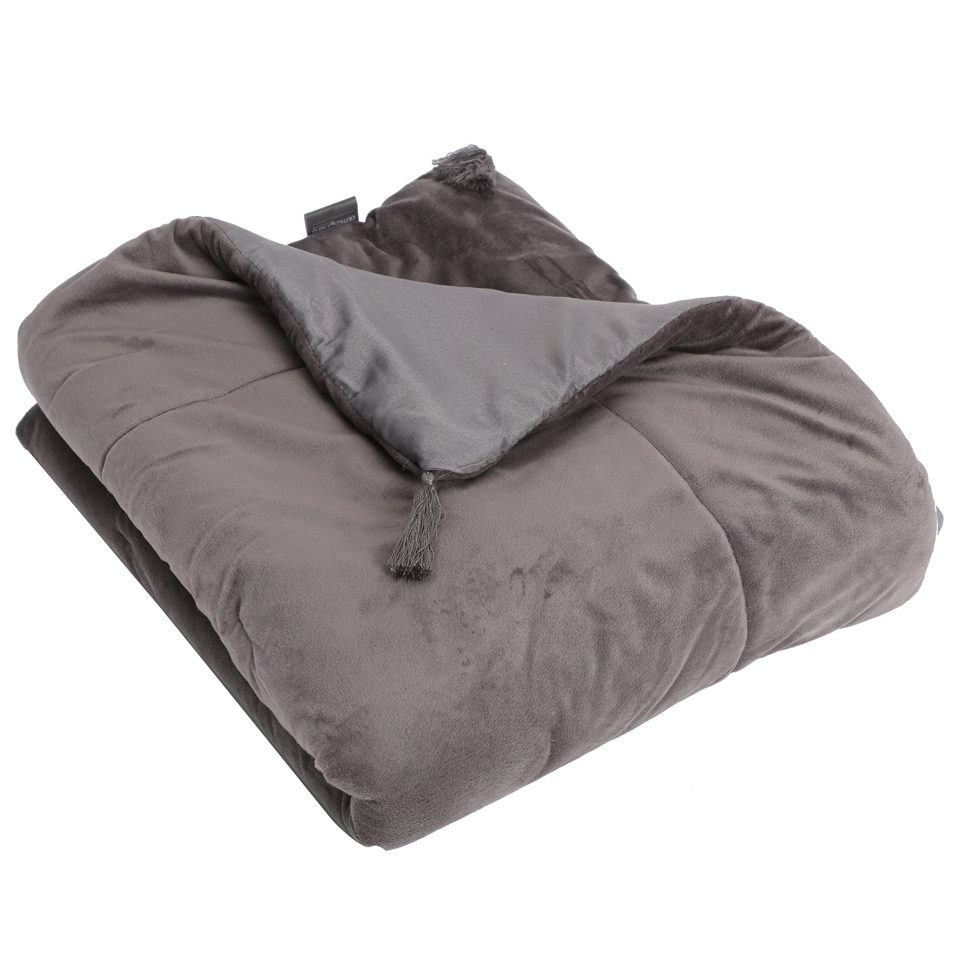 Édredon en velours gris