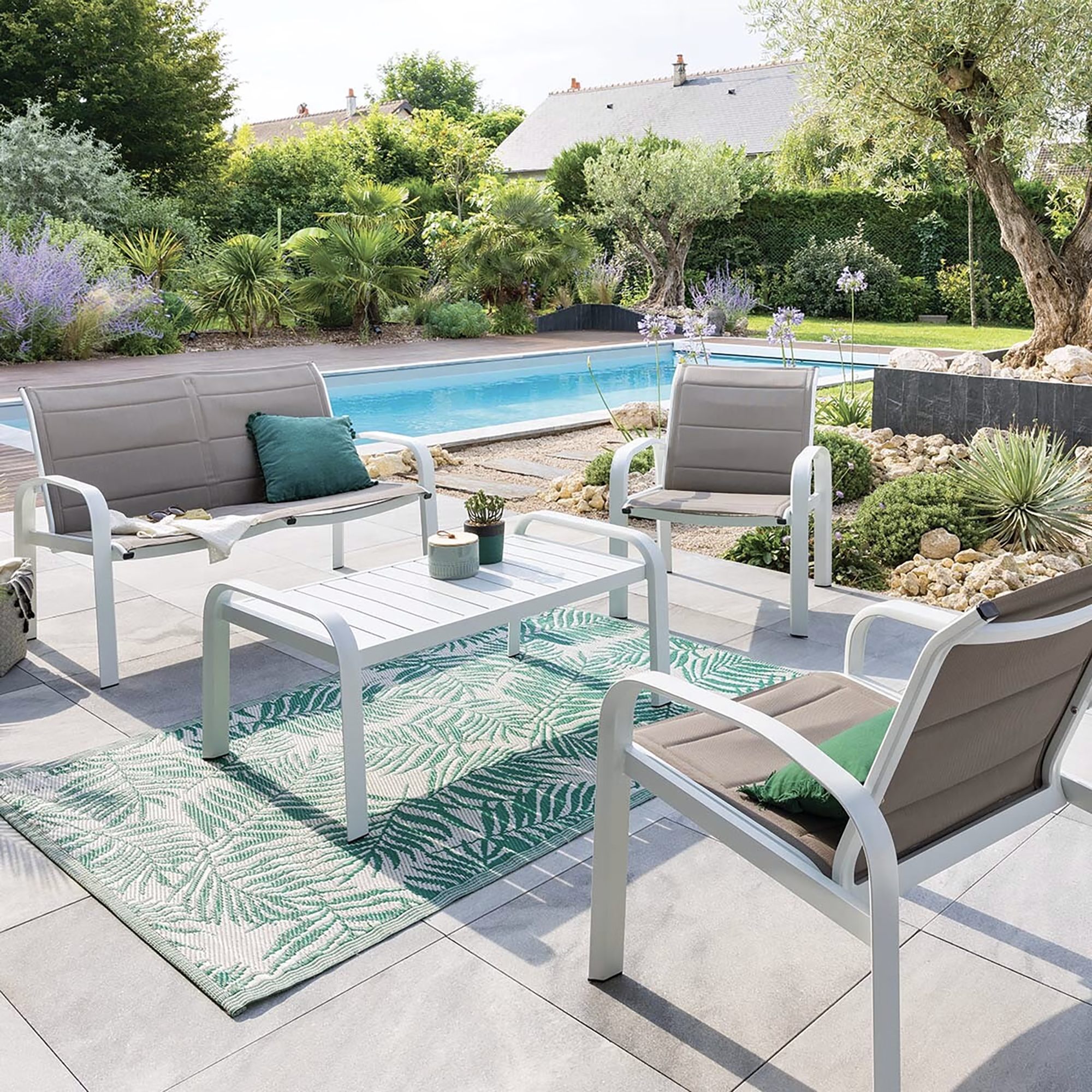 Salon de jardin 4 places Elyn