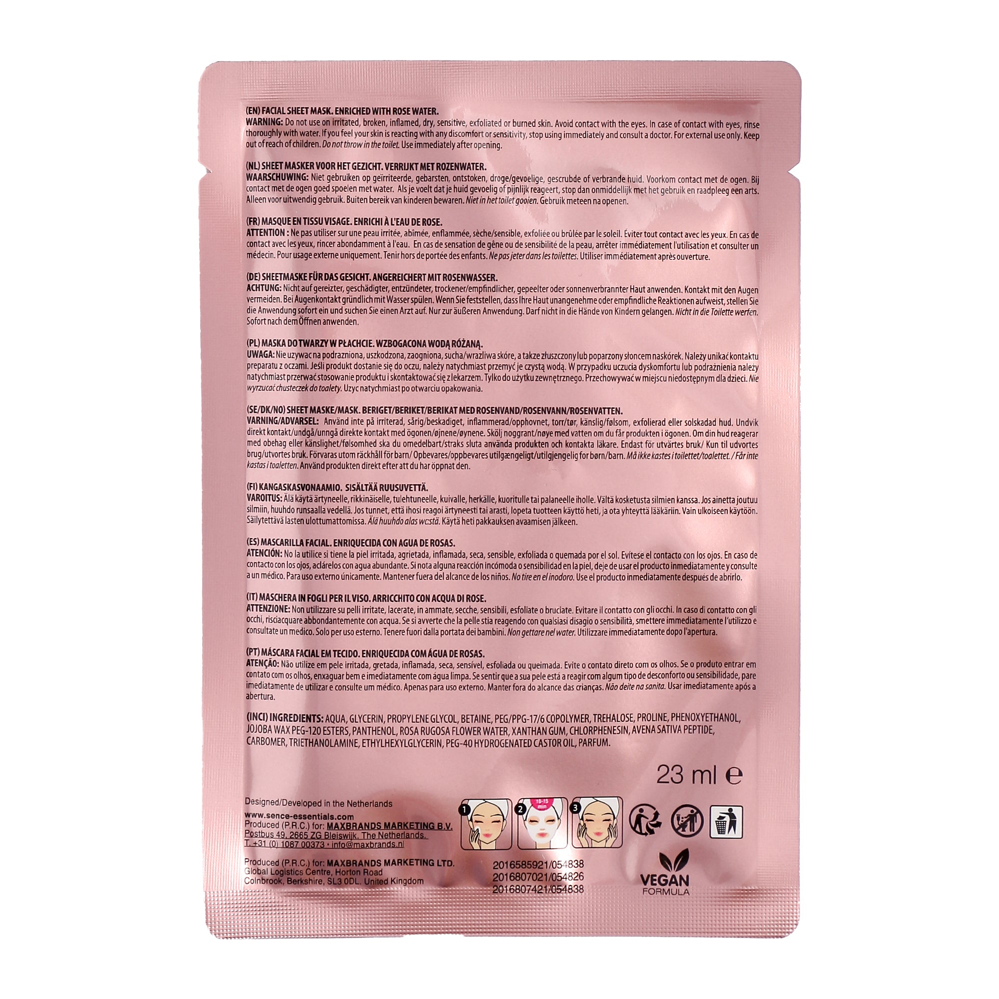Coffret 4 masques pour visage