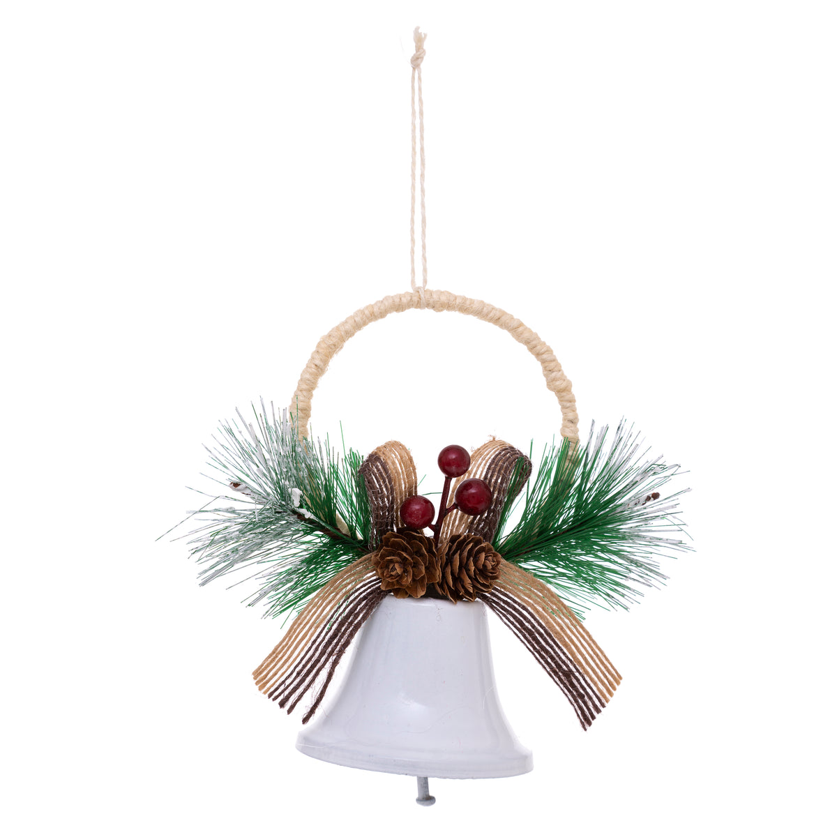 Suspension de Noël cloche en métal