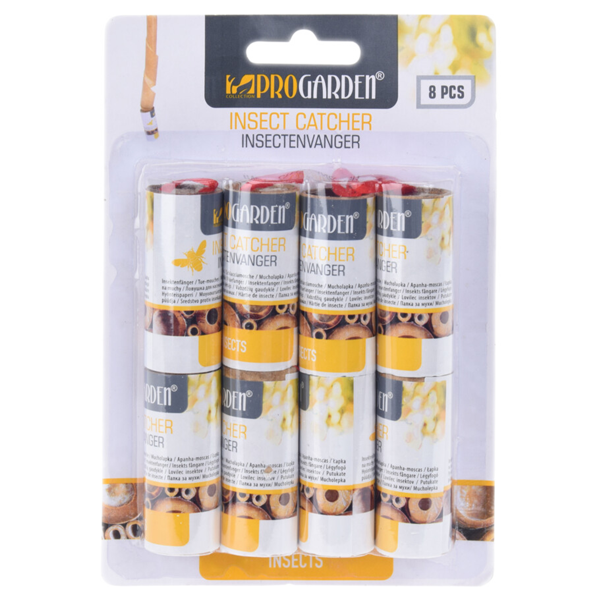 Lot de 8 rubans collants attrape mouches