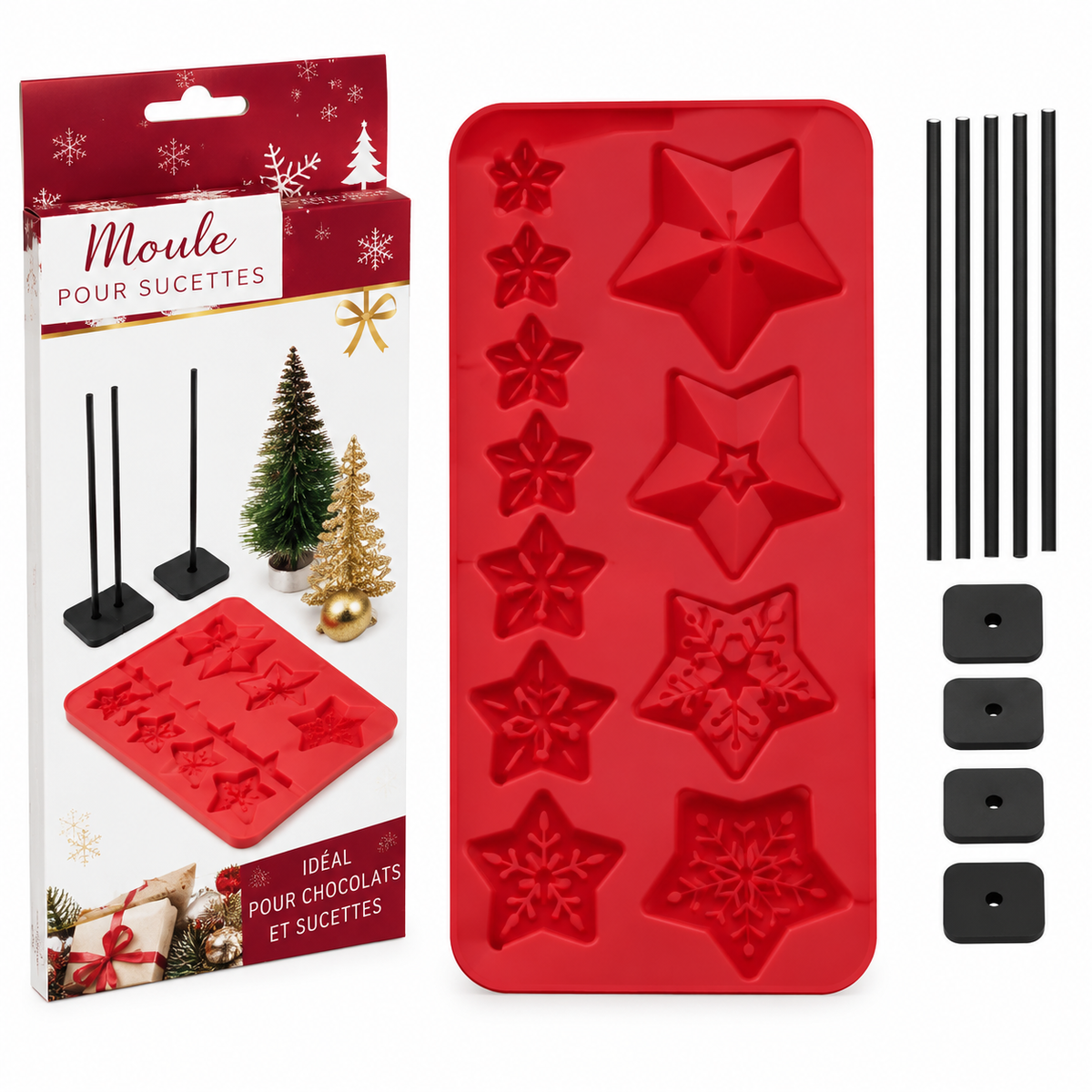 MOULE SILICONE 11 CHOCOLATS 27*14CM