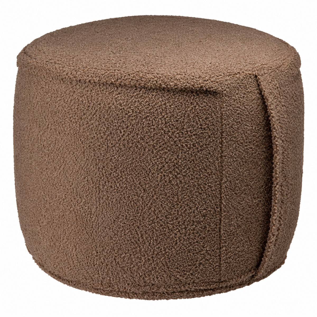 Pouf gonflable effet teddy en polyester – 50 × 40 cm, 3 modèles assortis