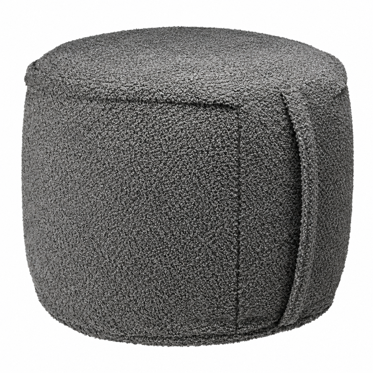 Pouf gonflable effet teddy en polyester – 50 × 40 cm, 3 modèles assortis