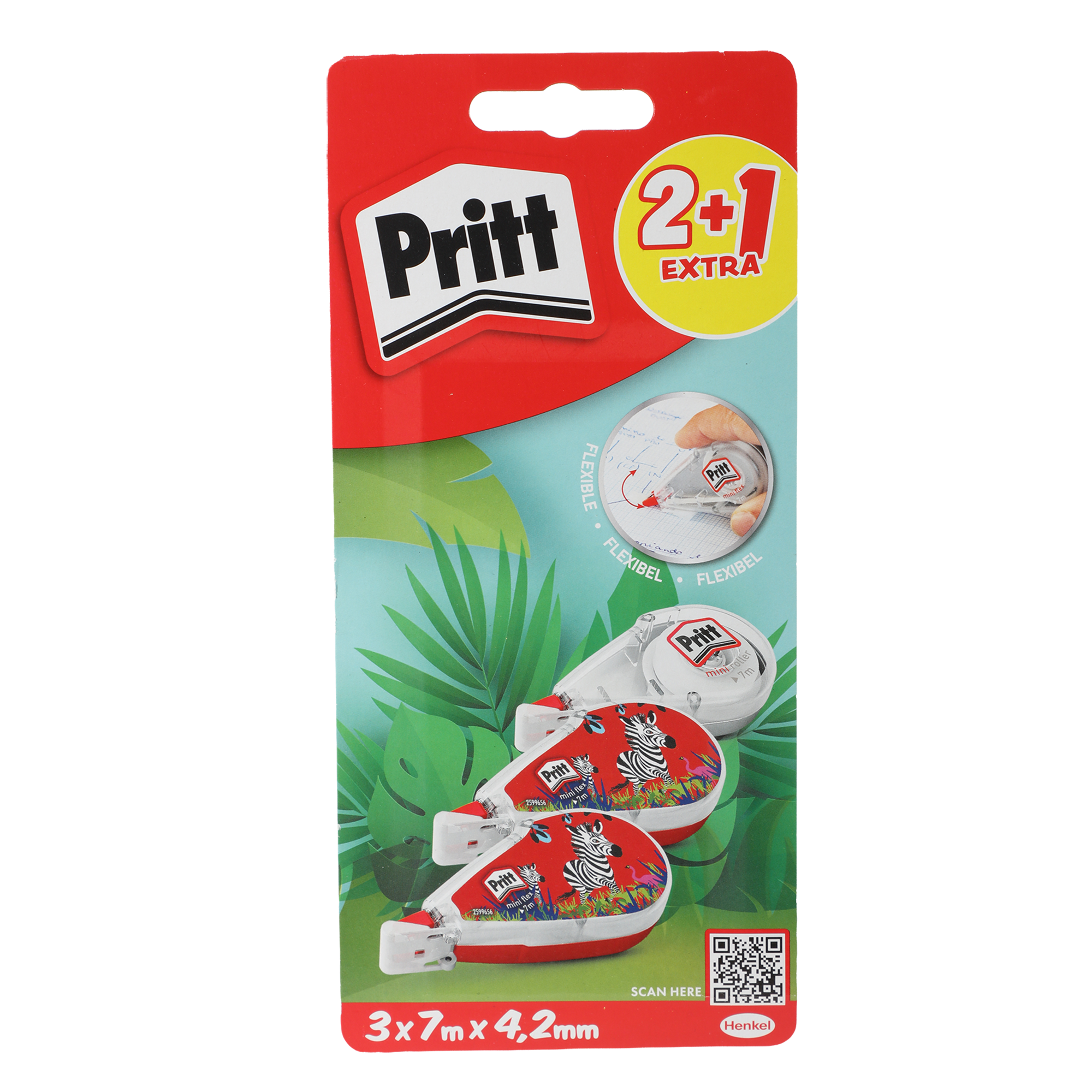 Lot de 3 mini rollers de correction