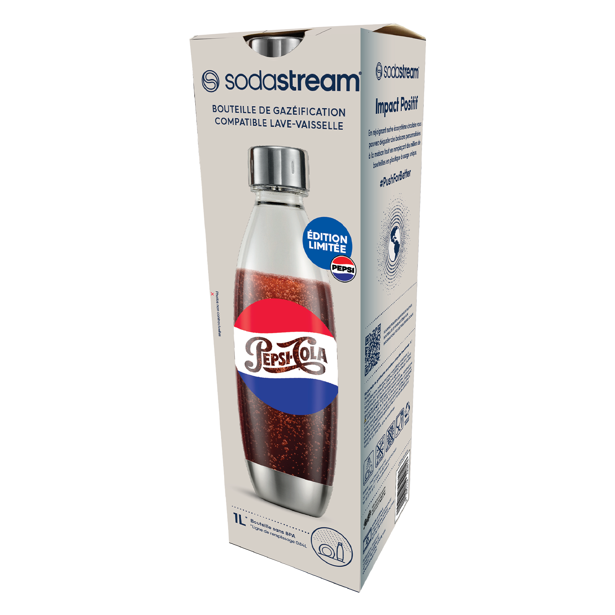 Bouteille lave vaisselle 1L Fuse Metal PEPSI - Edition limitée