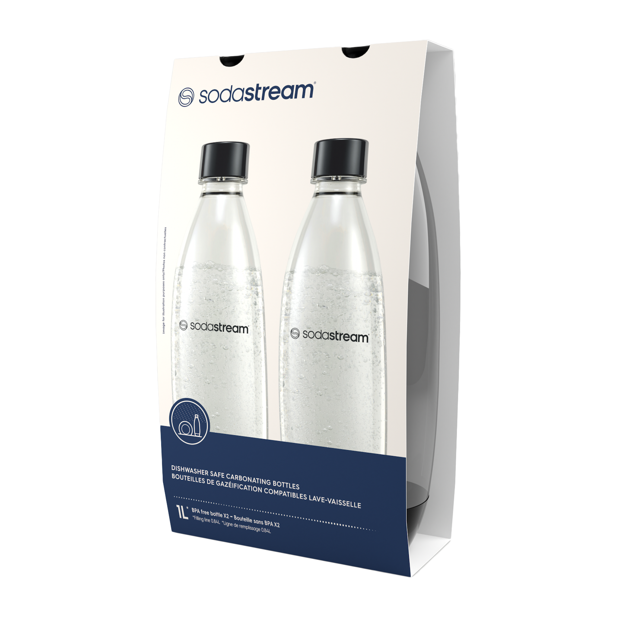 Lot de 2 bouteilles Soda Stream fuse  1L