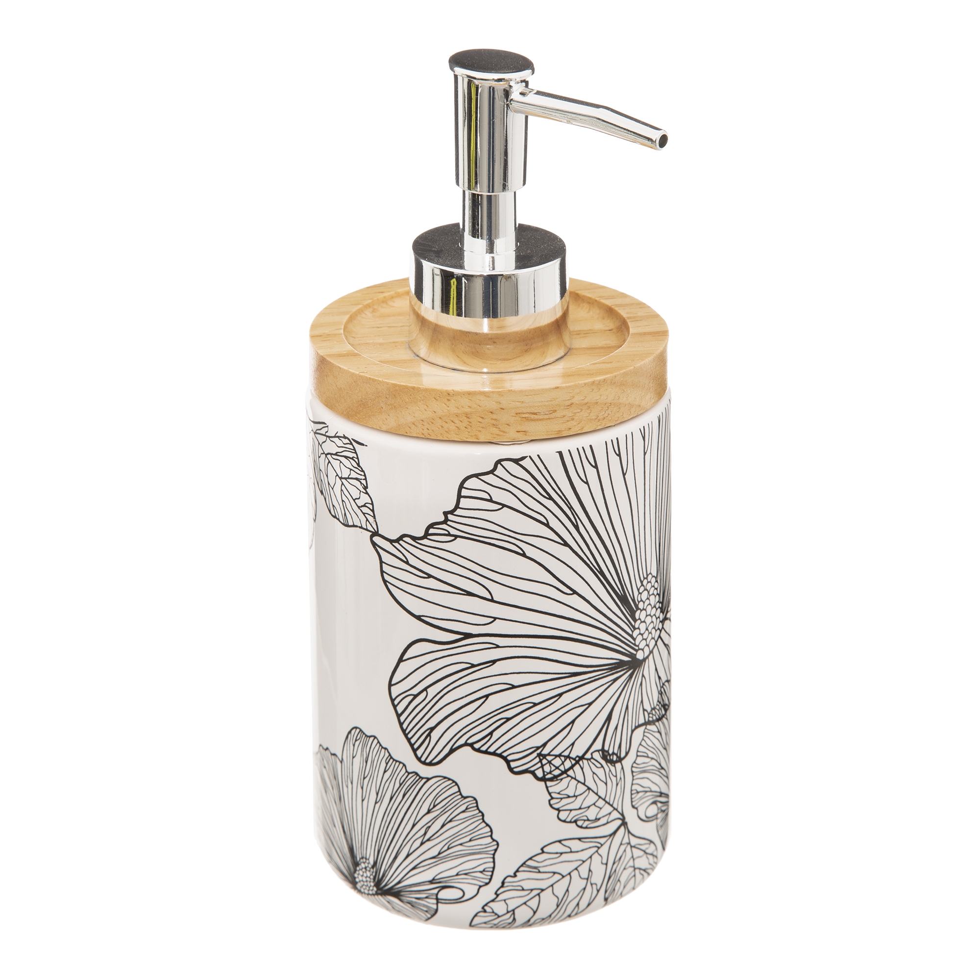 Distributeur à savon à fleurs
