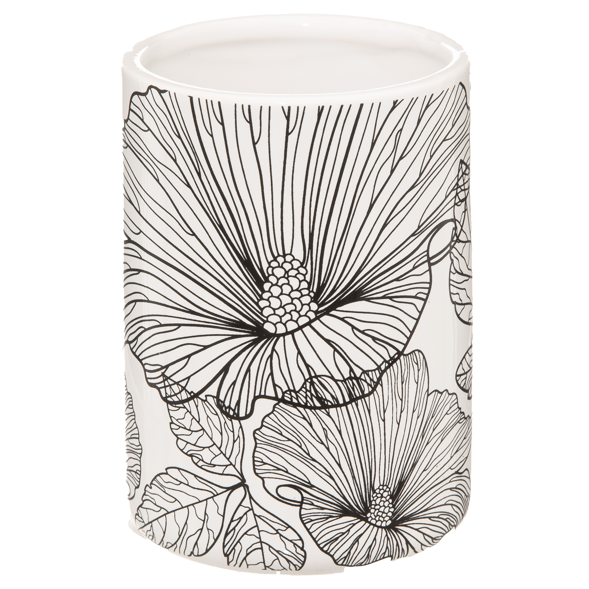 Porte brosse à dents à fleurs