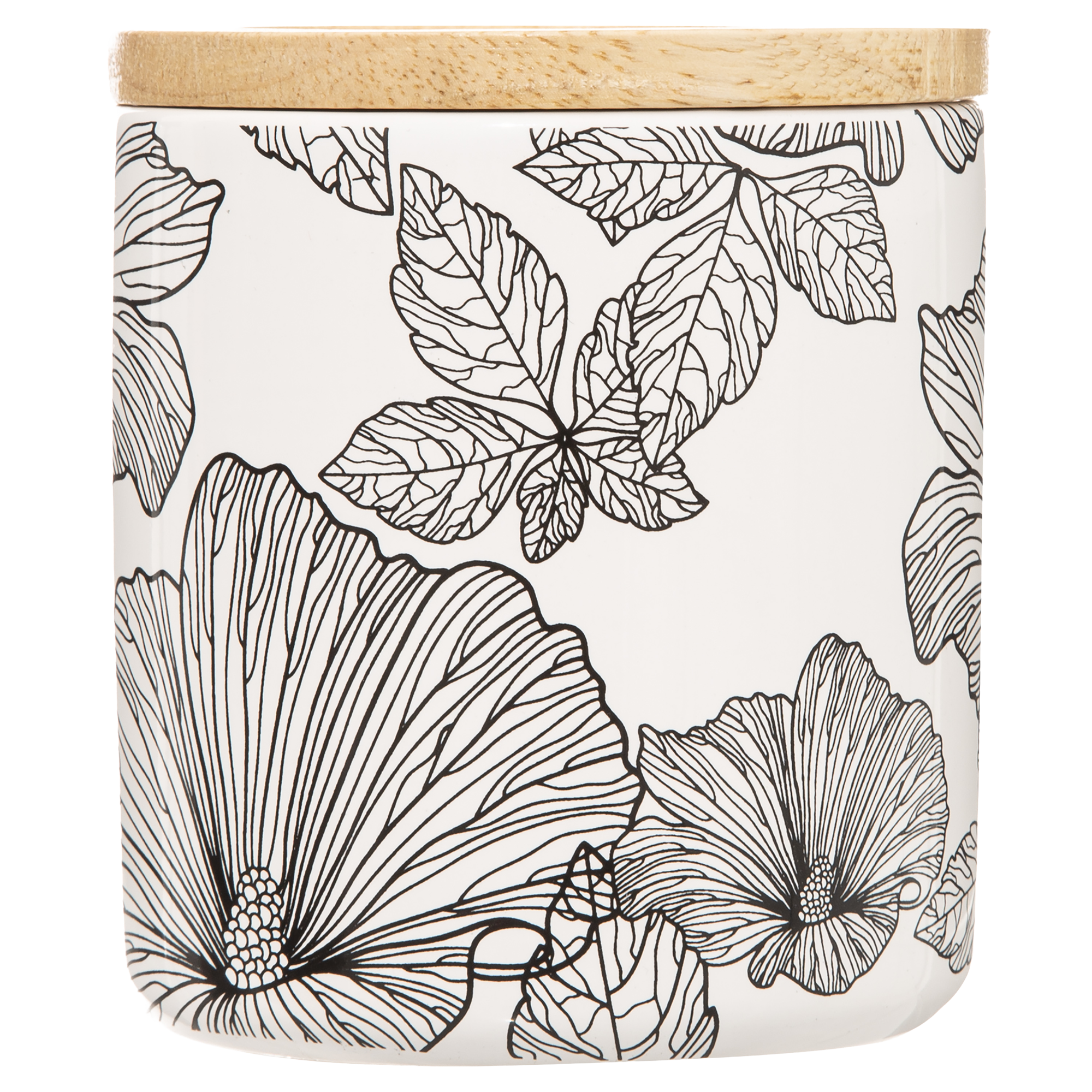Pot à coton à fleurs