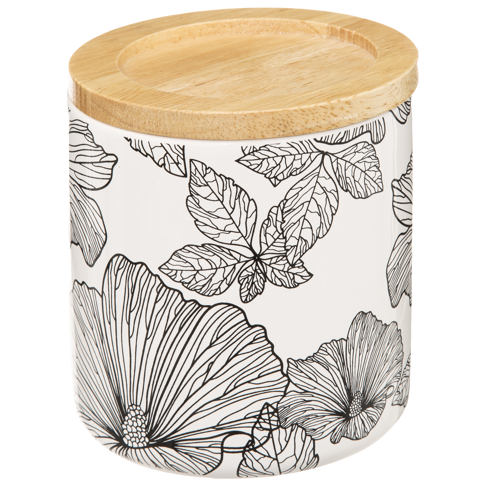 Pot à coton à fleurs