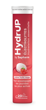 20 pastilles Hydrup hydratation fruits rouge