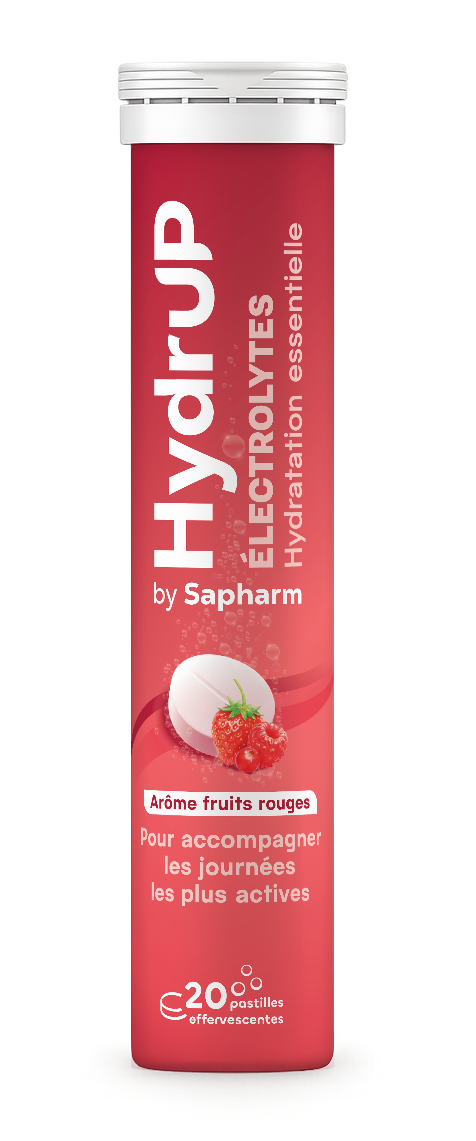 20 pastilles Hydrup hydratation fruits rouge