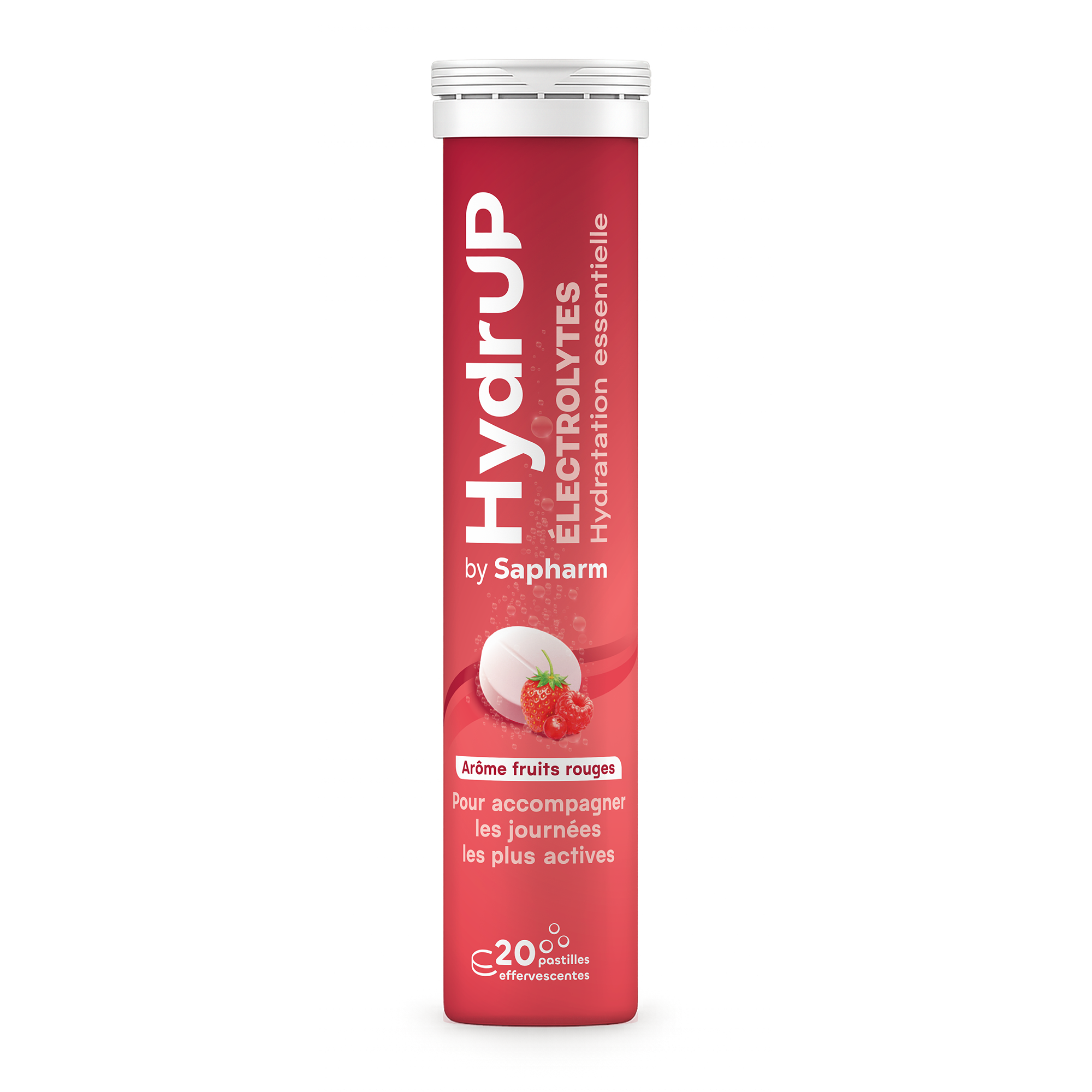 20 pastilles Hydrup hydratation fruits rouge