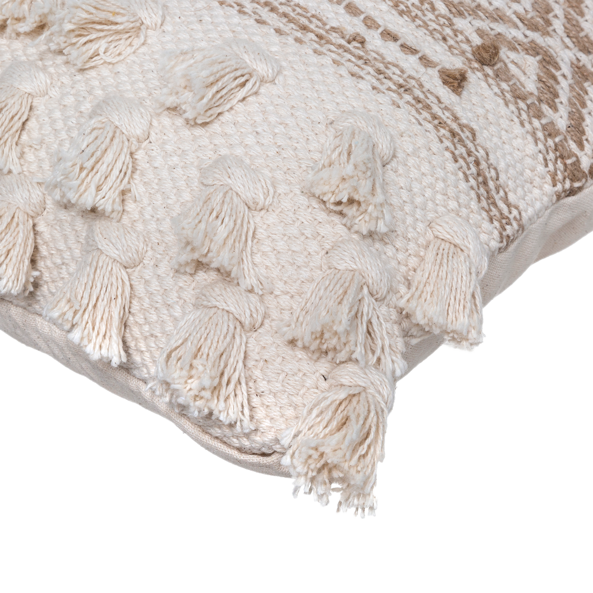 Coussin pompons 45x45cm