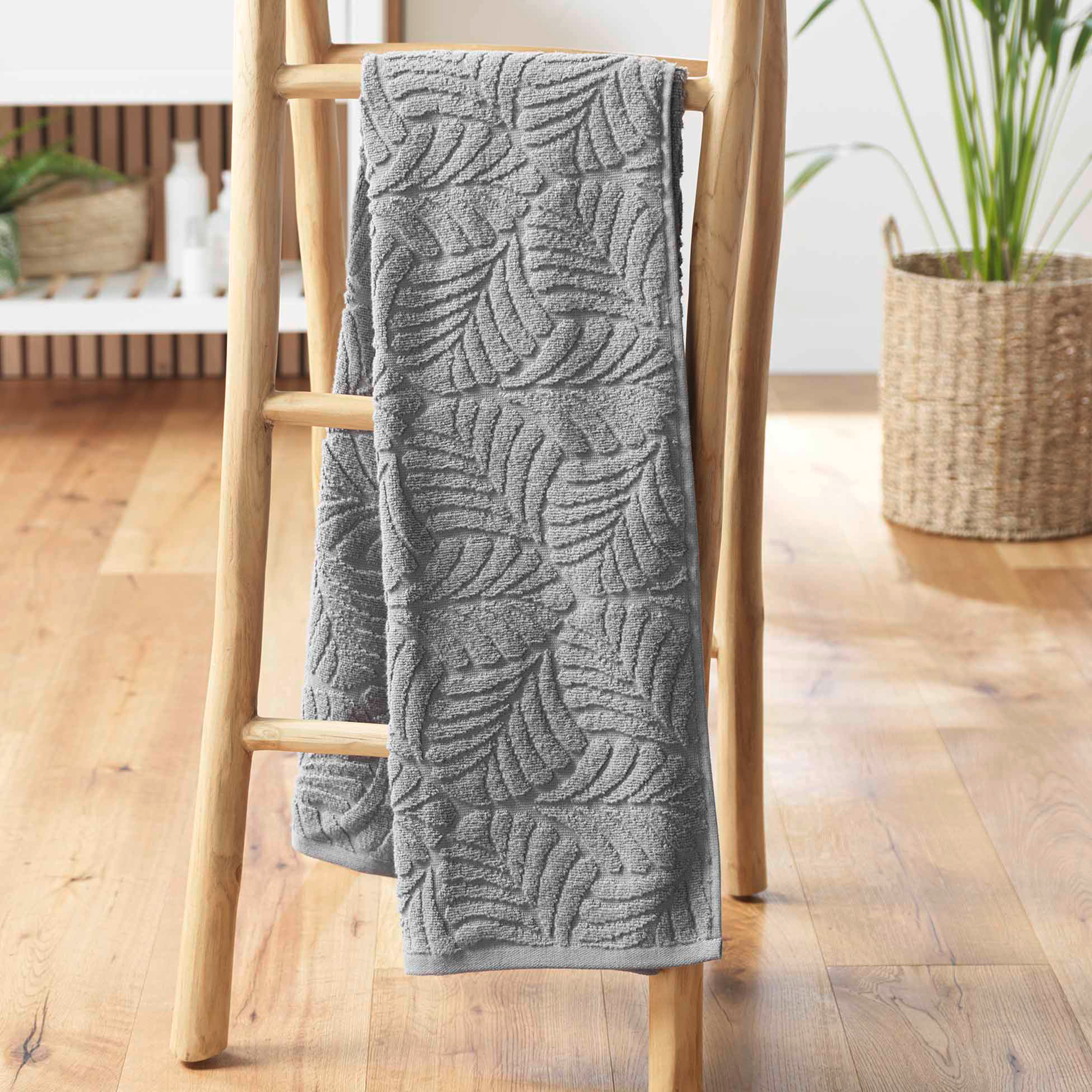 Drap de douche Madeira gris clair