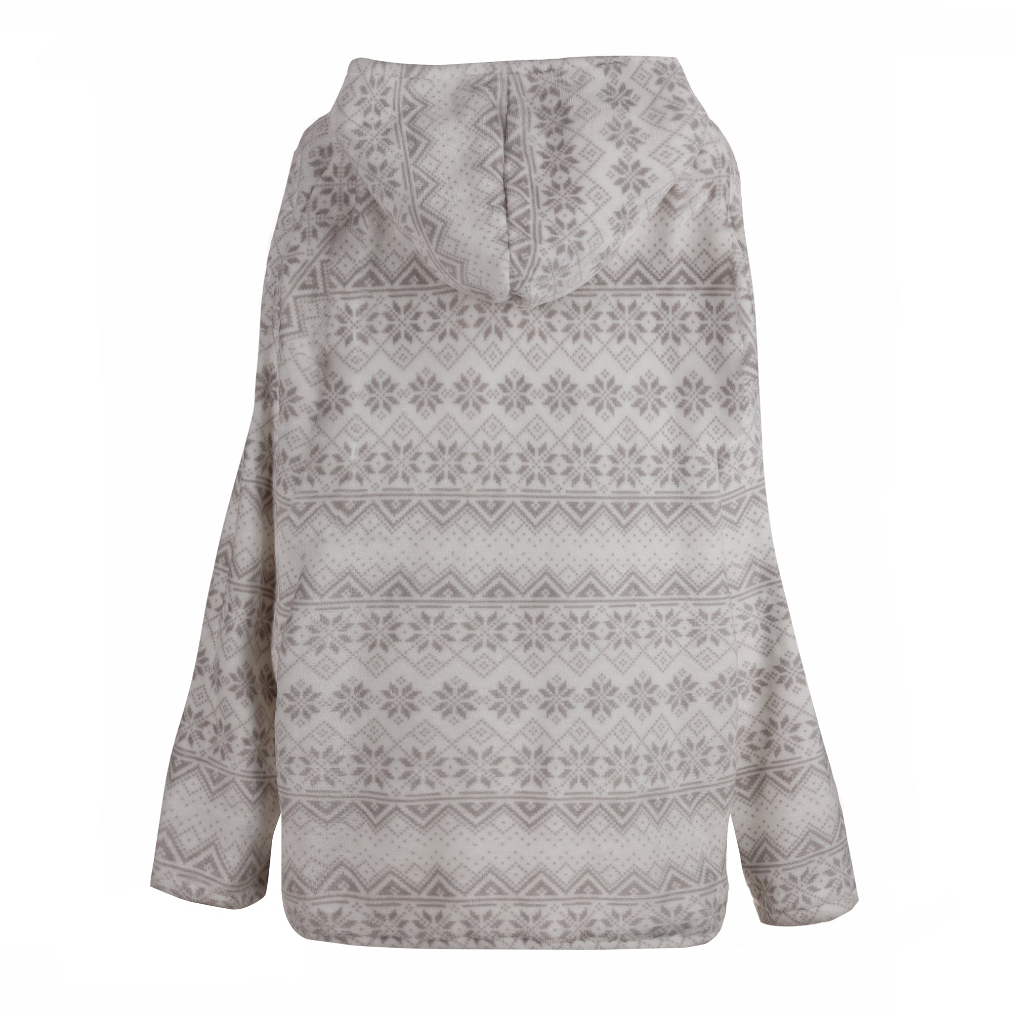 Plaid sweat blanc adulte