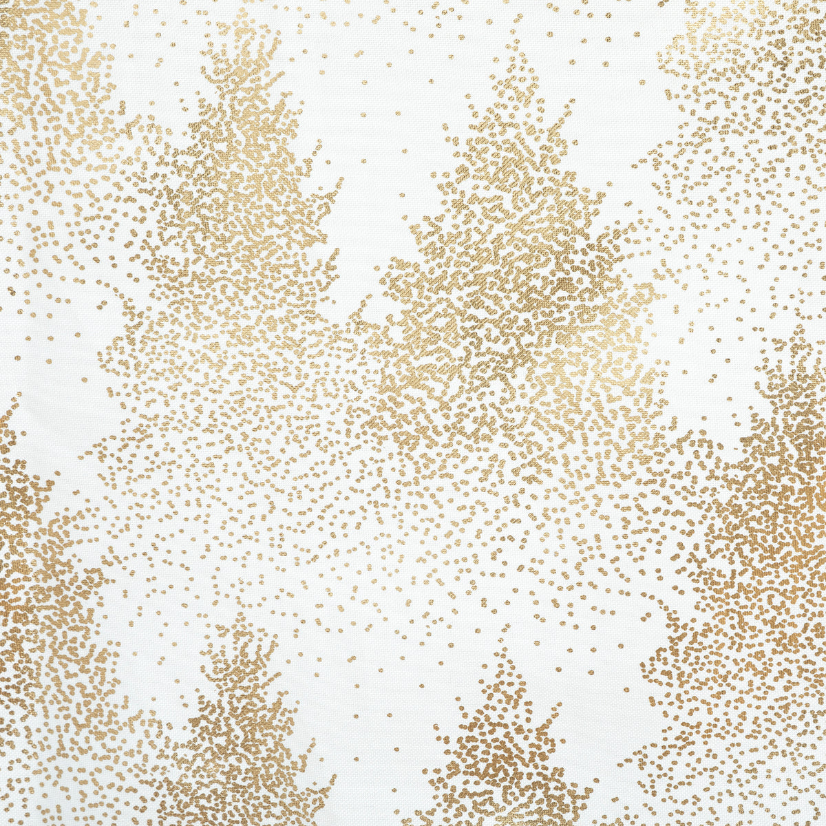 Nappe blanche avec sapin doré