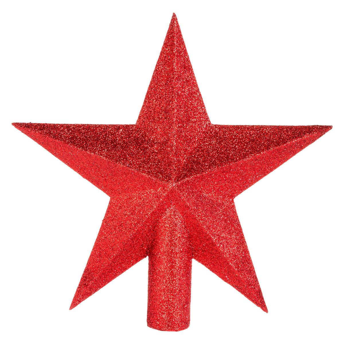 Cimier étoile pailletée rouge 22 cm