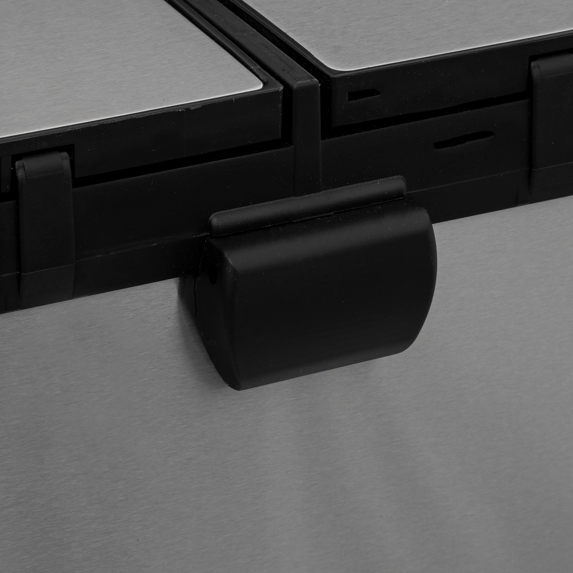 Poubelle de tri sélectif à pédale en inox