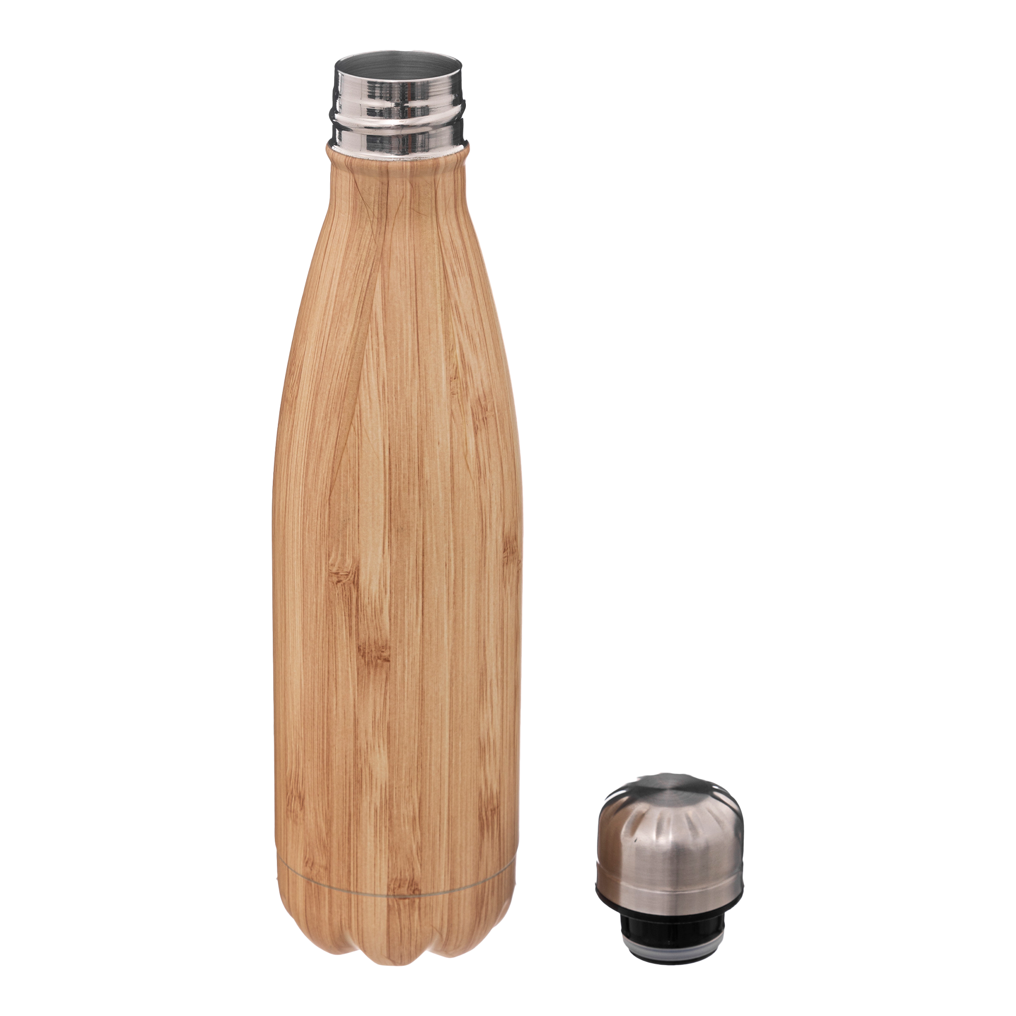 Bouteille isotherme effet bambou 0.5L