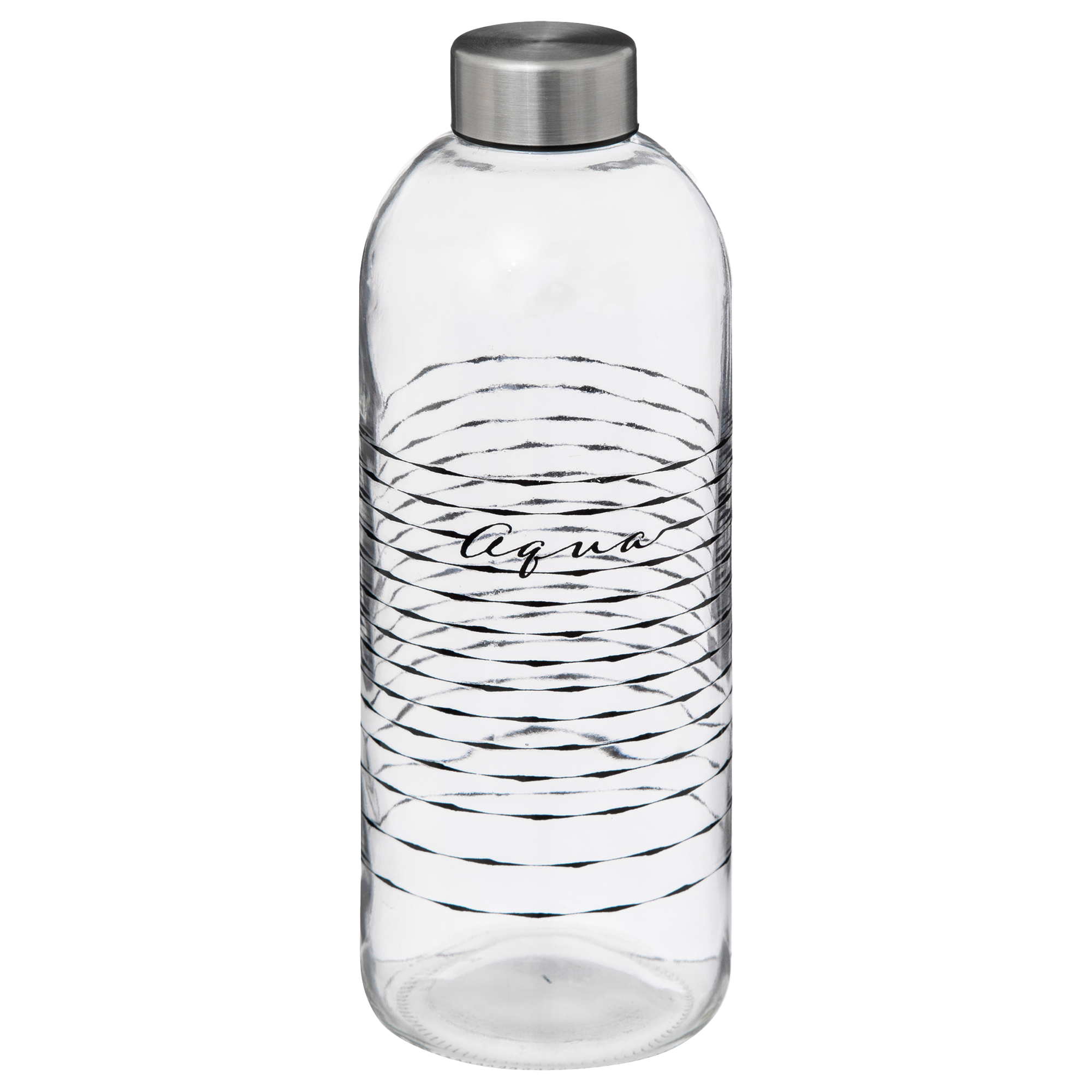 Bouteille en verre aqua 1L