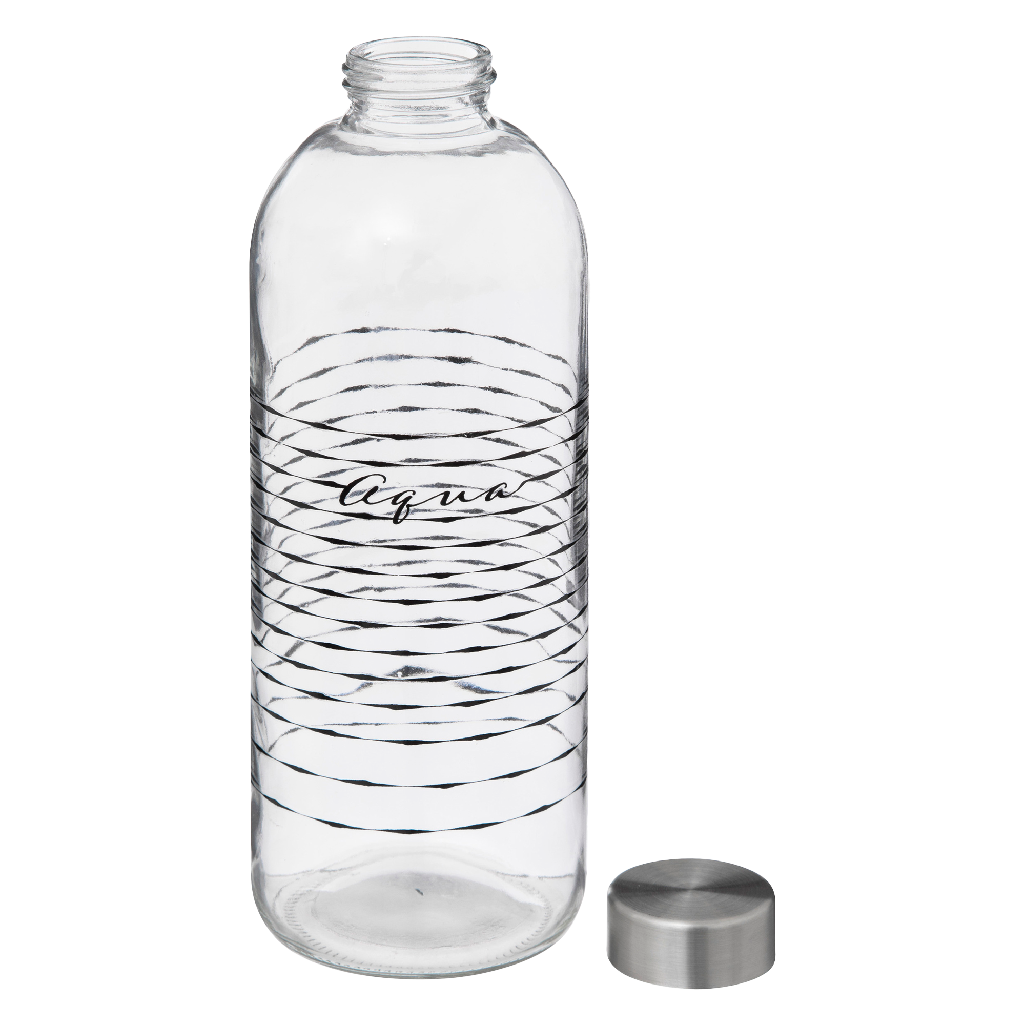 Bouteille en verre aqua 1L
