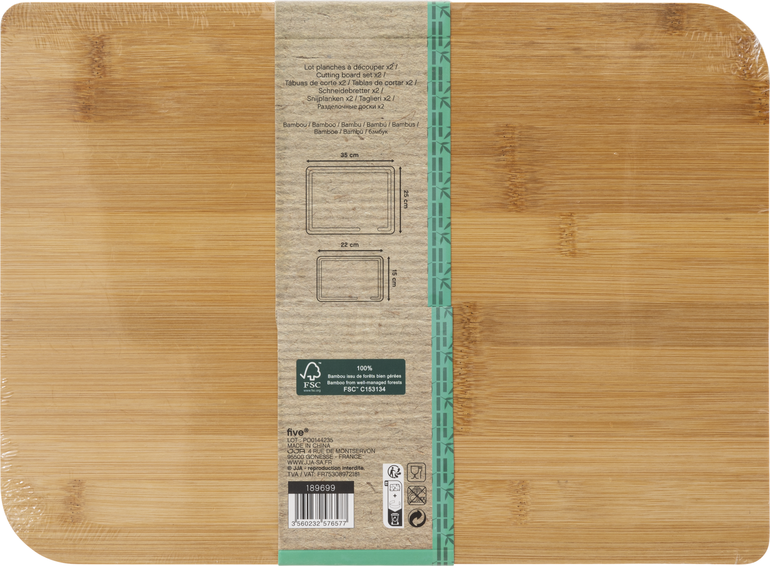 2 Planches à découper en bambou