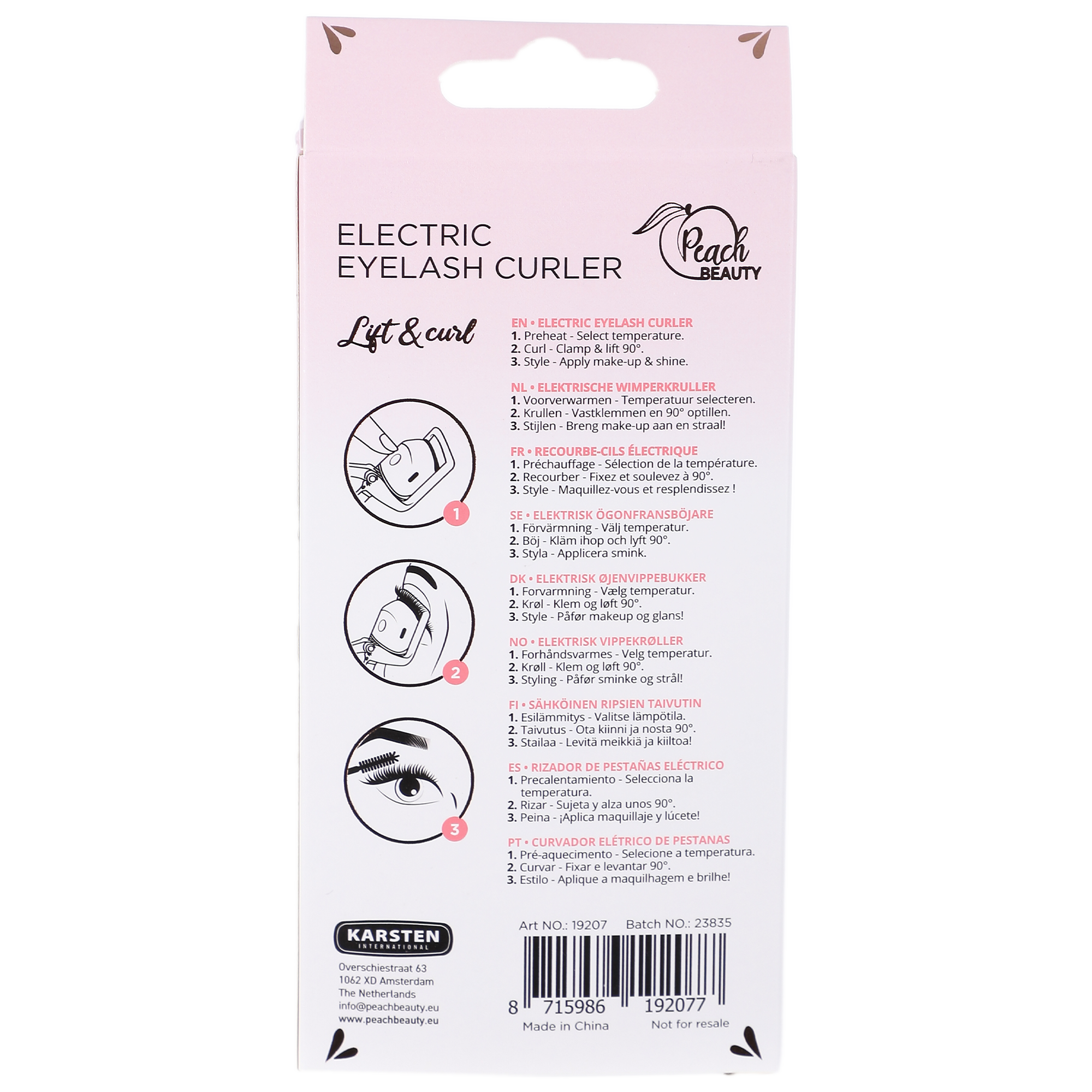 Recourbe cils chauffant