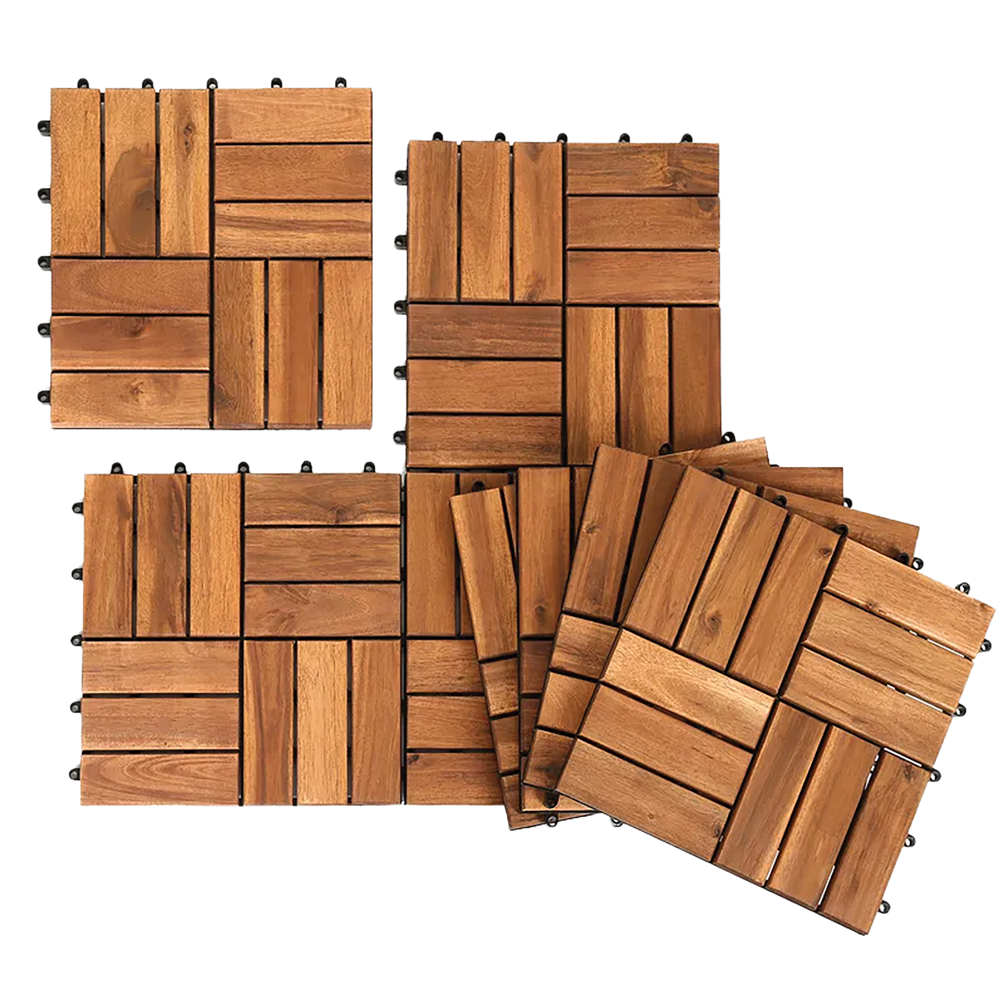 6 dalles acacia 30x30 cm