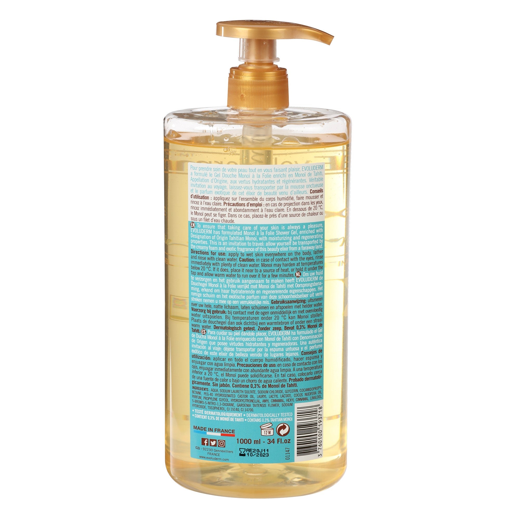 Gel douche monoï à la folie