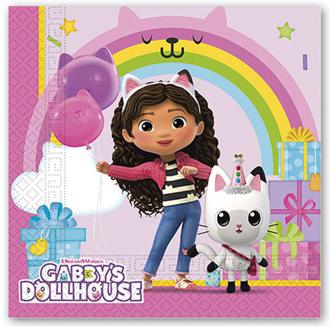 20 serviettes 2 plis Gabby's dollhouse