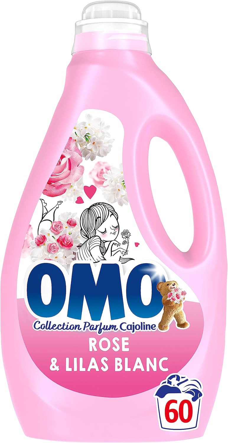 60 doses de lessive liquide Rose et Lilas blanc
