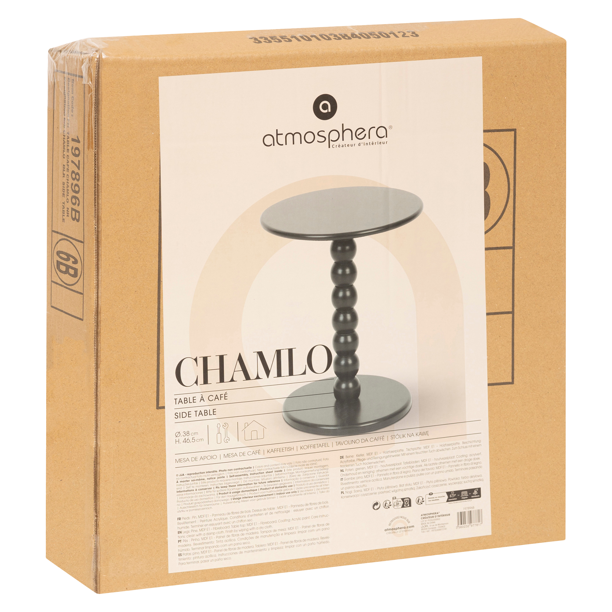 Table d'appoint Chamlo noire