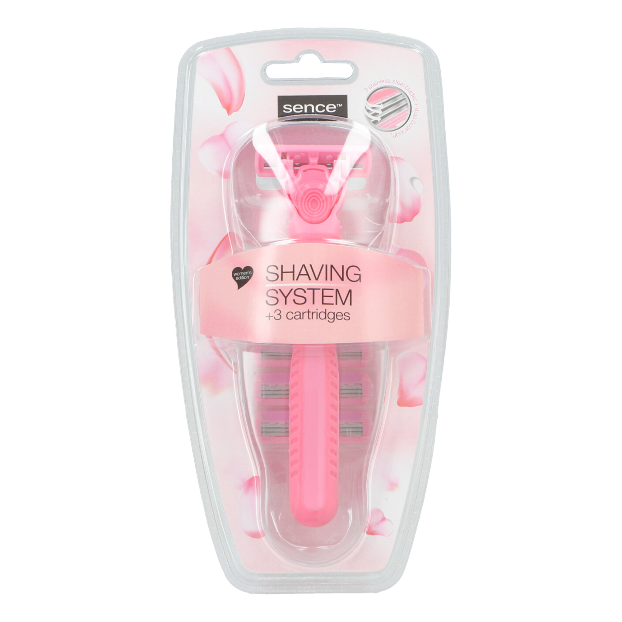 Rasoir femme + 3 recharges à 3 lames
