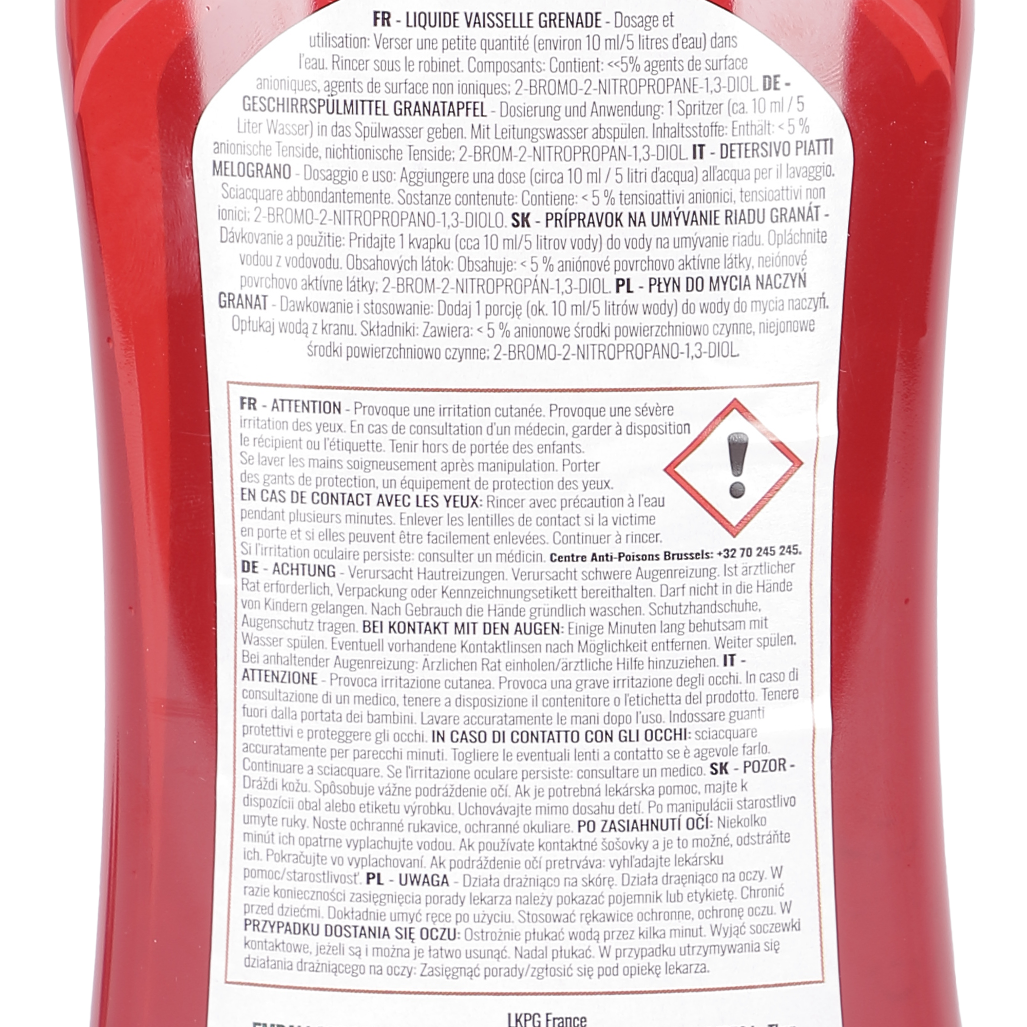Liquide vaisselle concentré sud orange et bicarbonate
