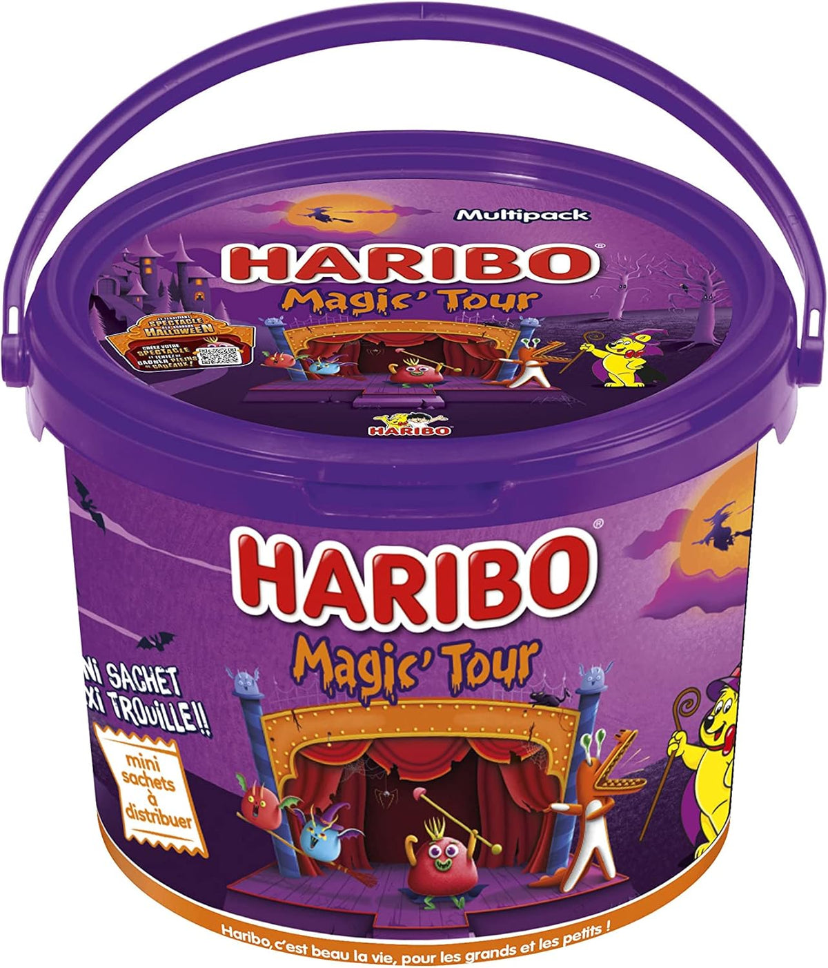 Seau de bonbons Magic Tour Halloween Haribo