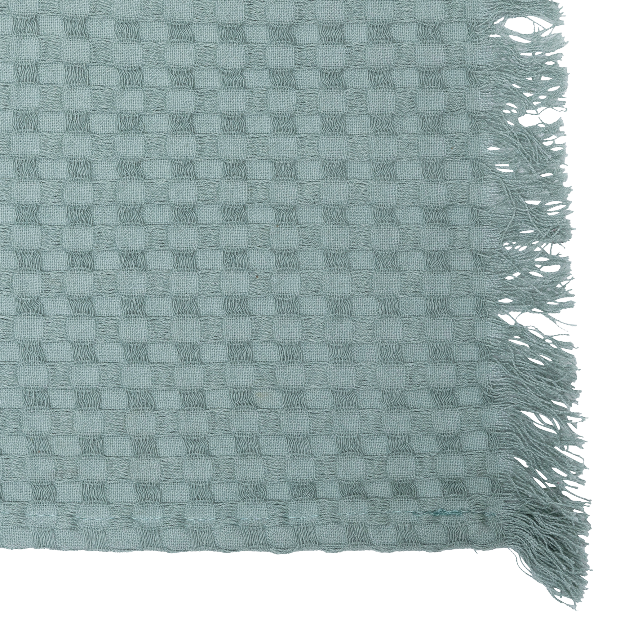 Jeté de lit nid d'abeille 130x180cm celadon