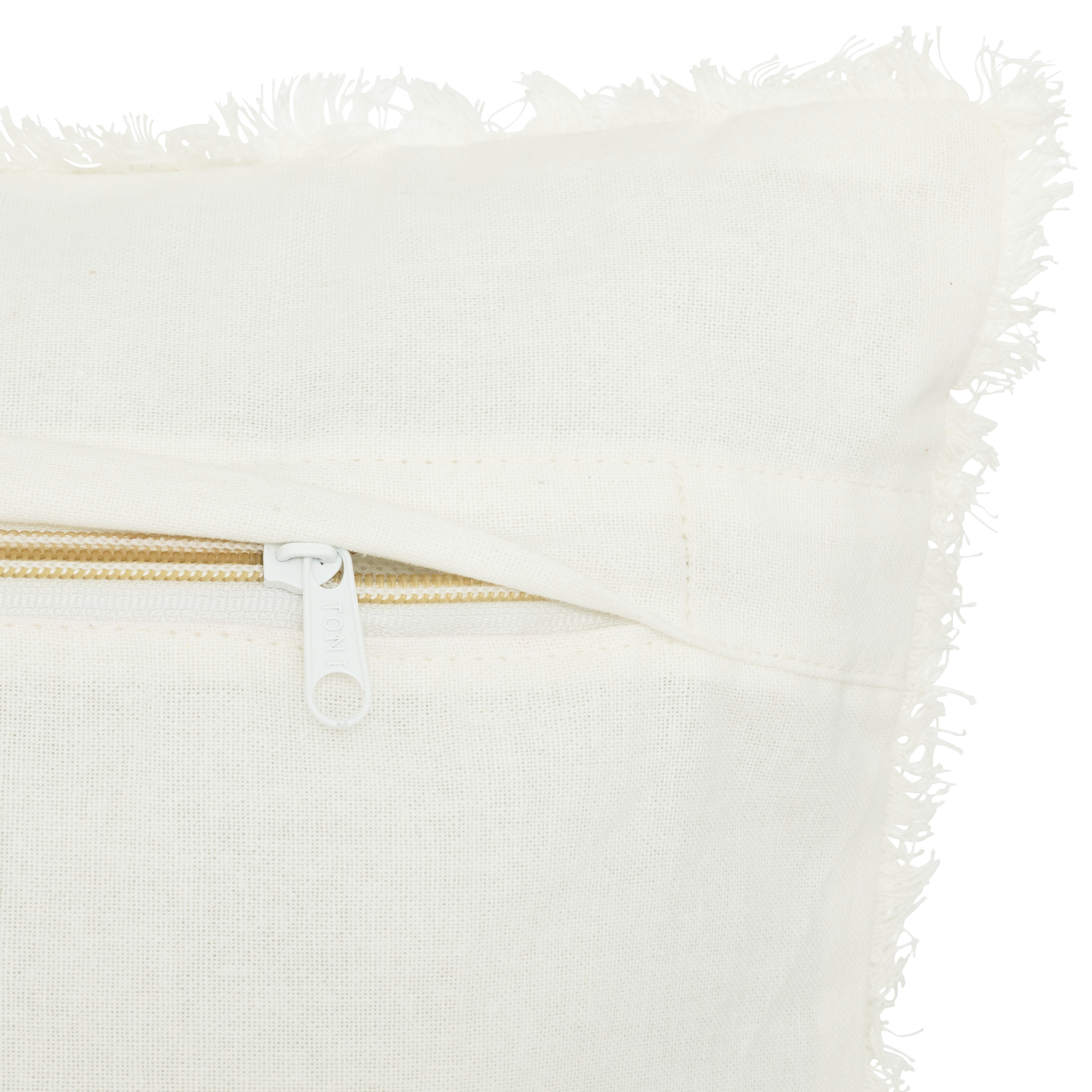 Coussin nid d'abeille 45x45cm blanc