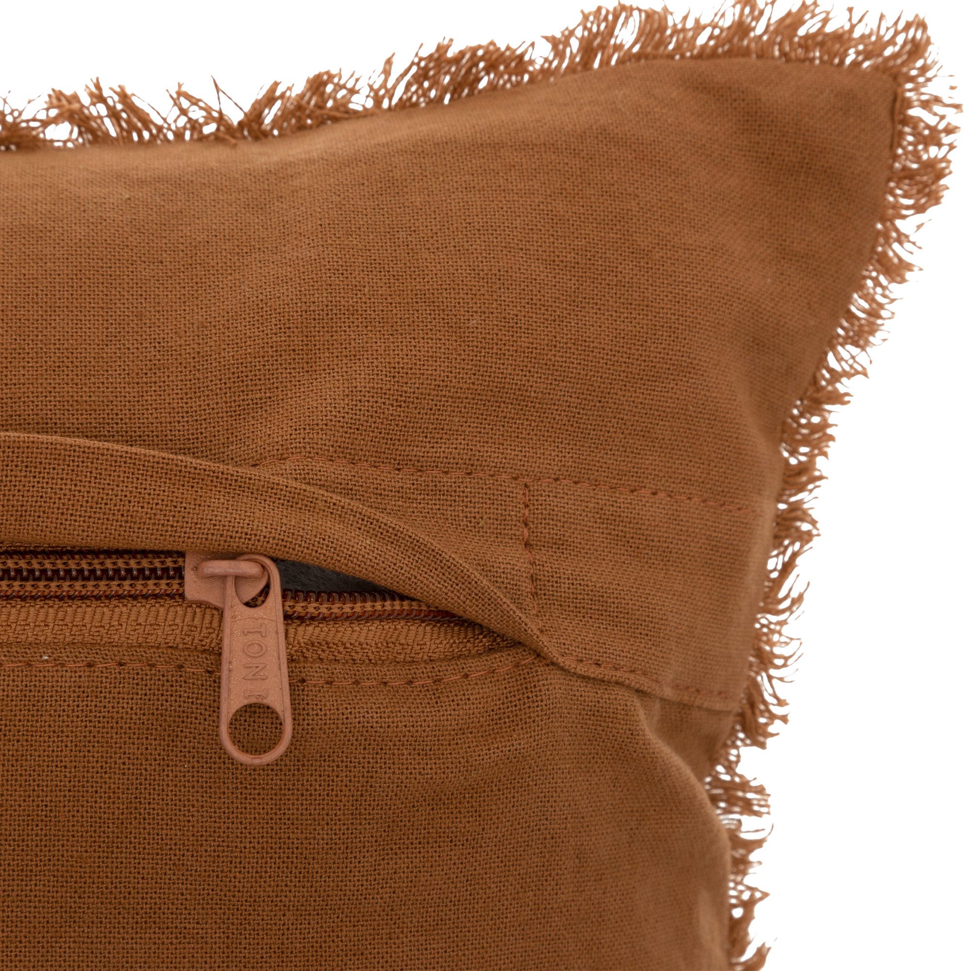 Coussin nid d'abeille 45x45cm terracotta