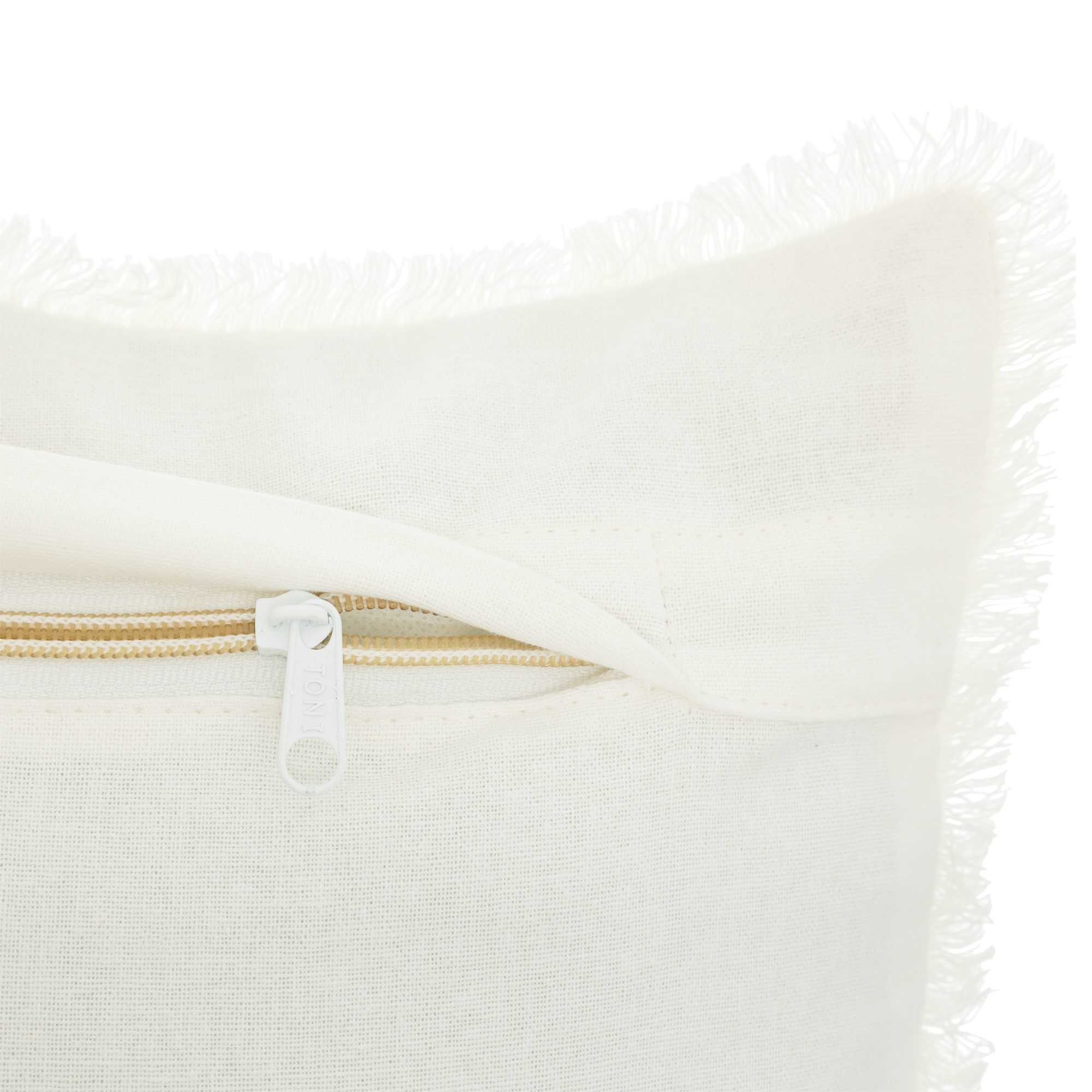 Coussin nid d'abeille 30x50cm blanc