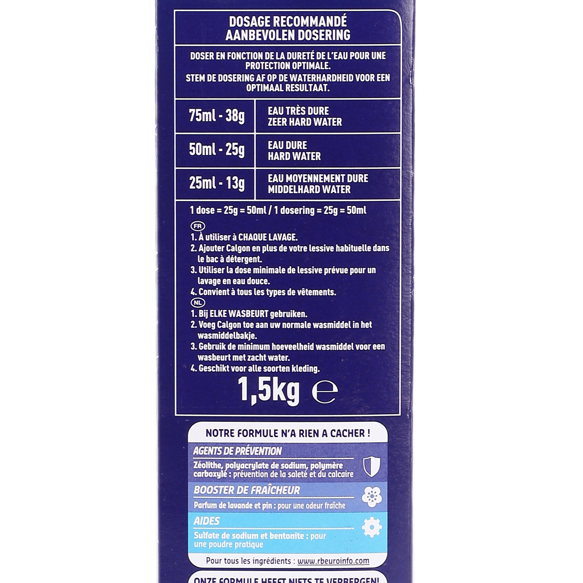 60 doses poudre anti calcaire power 3 en 1