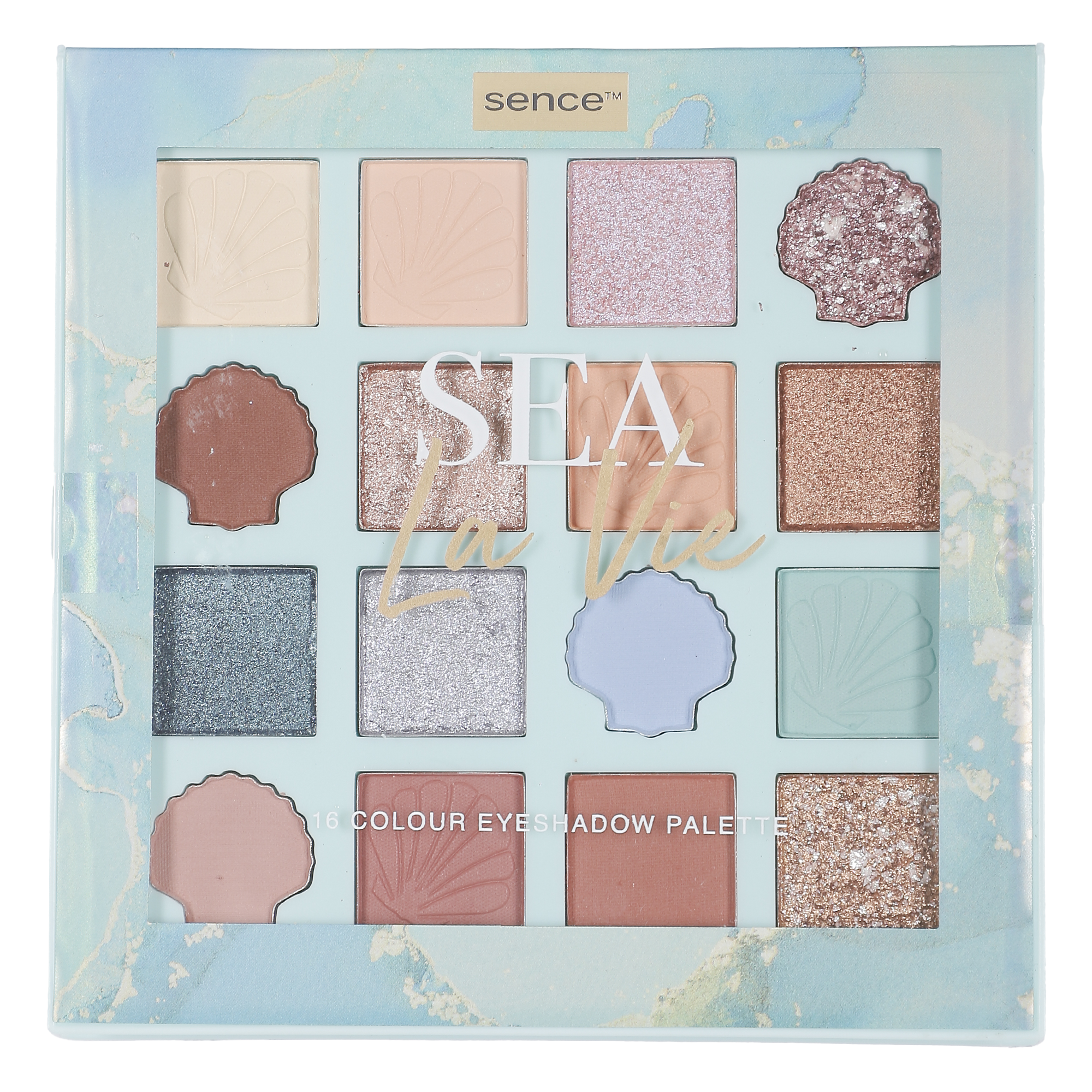 Palette 16 fards à paupières océan