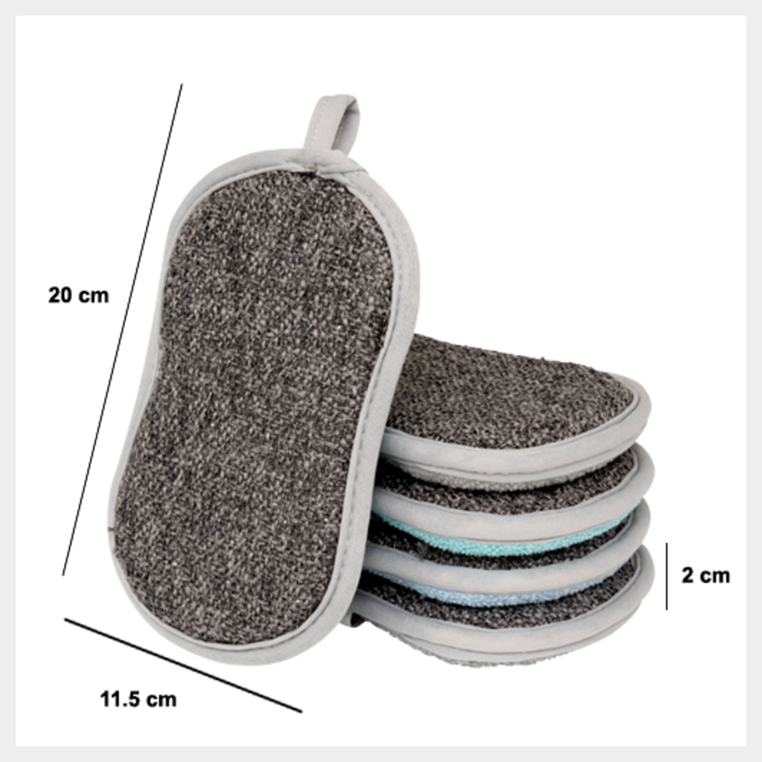 5 éponges en microfibre