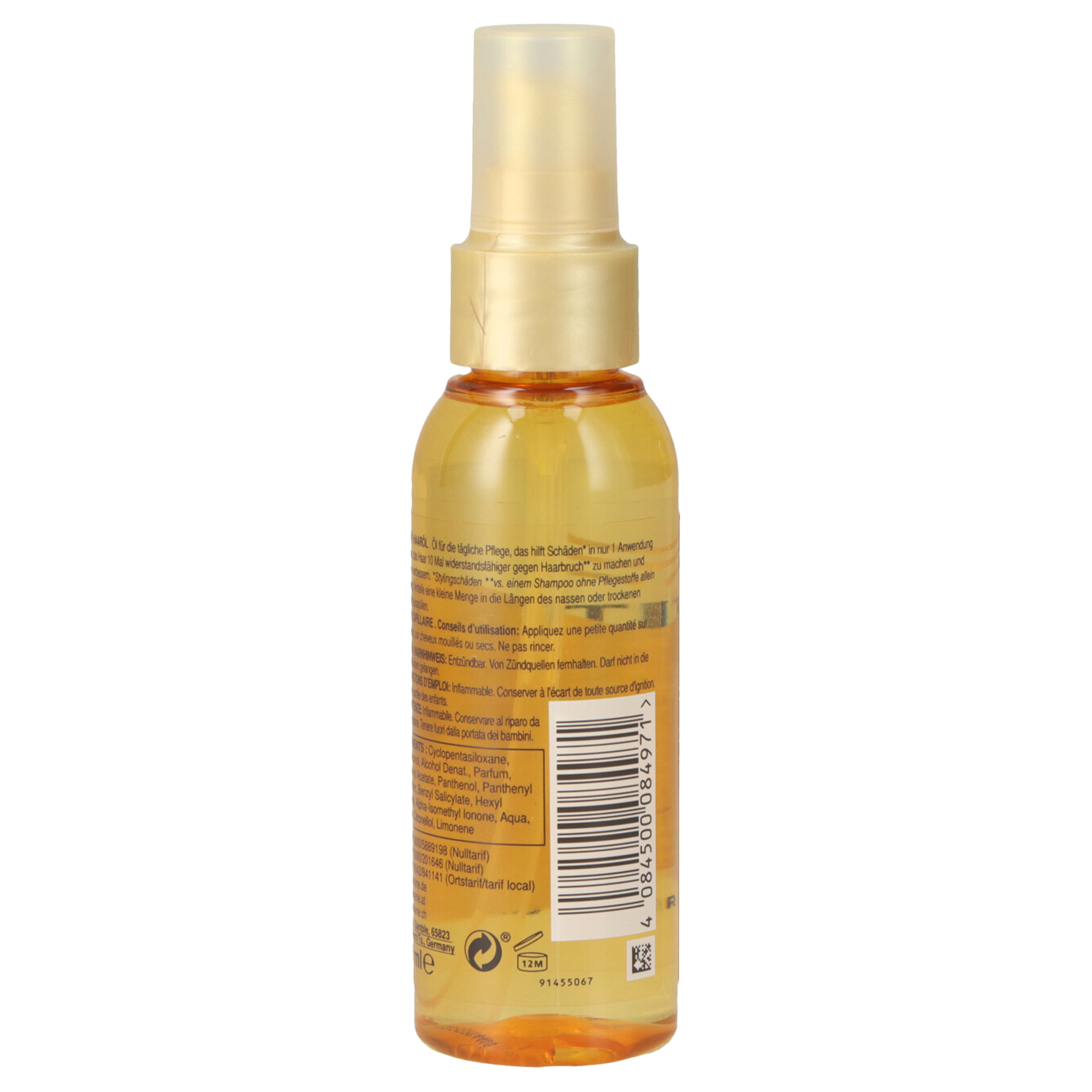 Huile protectrice Keratin Repare et protège cheveux abîmés